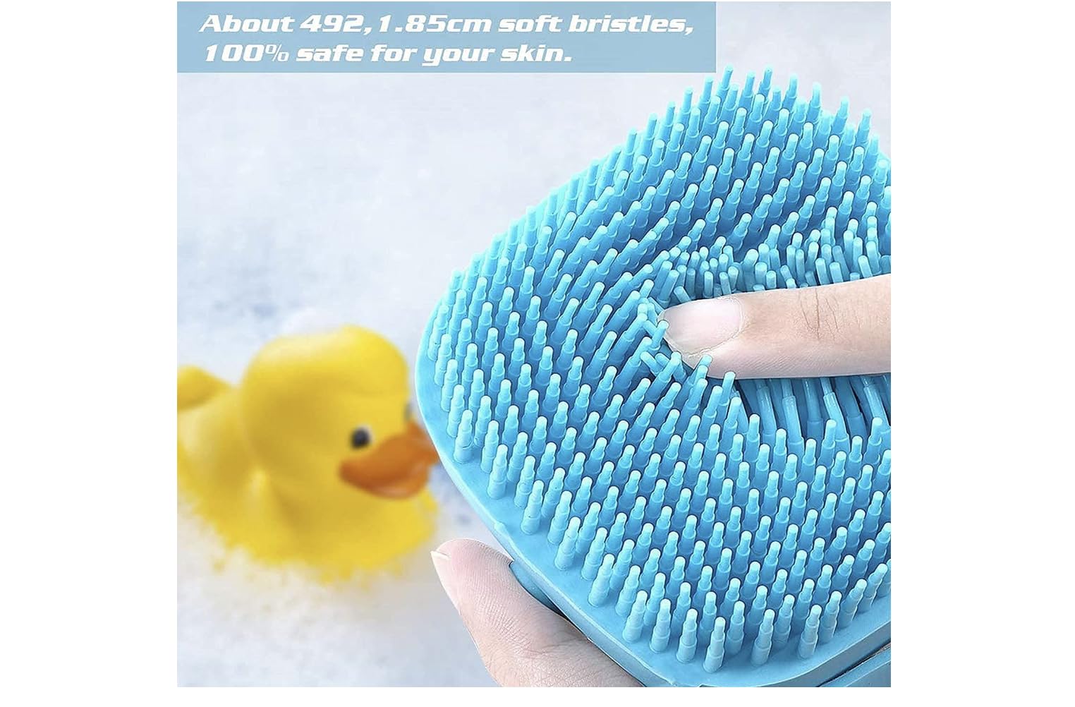 SBTs® Silicone Bath Brush for Hair & Scalp - Exfoliating Body Scrubber with Massage Bristles & Built-in Soap Dispenser | Perfect for Shower, Bath & Spa Relaxation