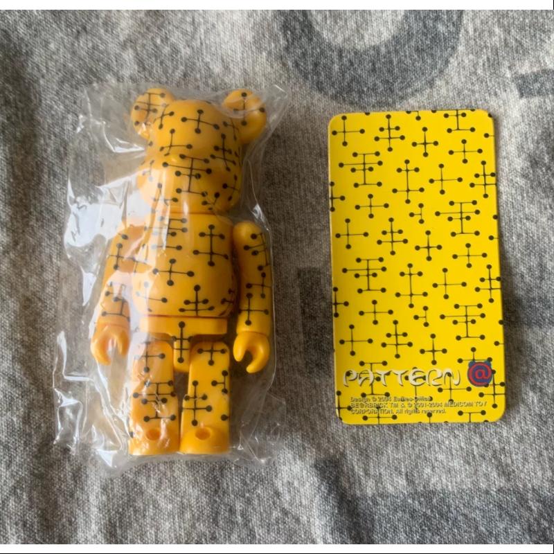 Bearbrick Series 9 Eames Acupuncture Yellow 100% Collectible Art Toy - Perfect for Home Display, Office Decor & Anime Collections