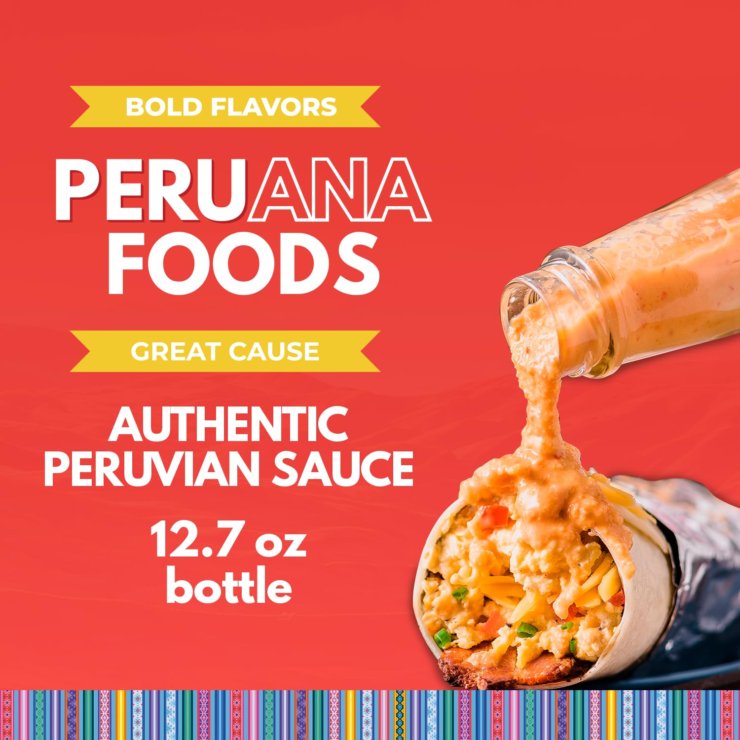 Authentic Spicy Peruvian Aji Rocoto Hot Sauce - 12.7oz Glass Bottle - Vegan, Keto-Friendly, No Artificial Colors - Perfect for Tacos, Burritos & Peruvian Cuisine