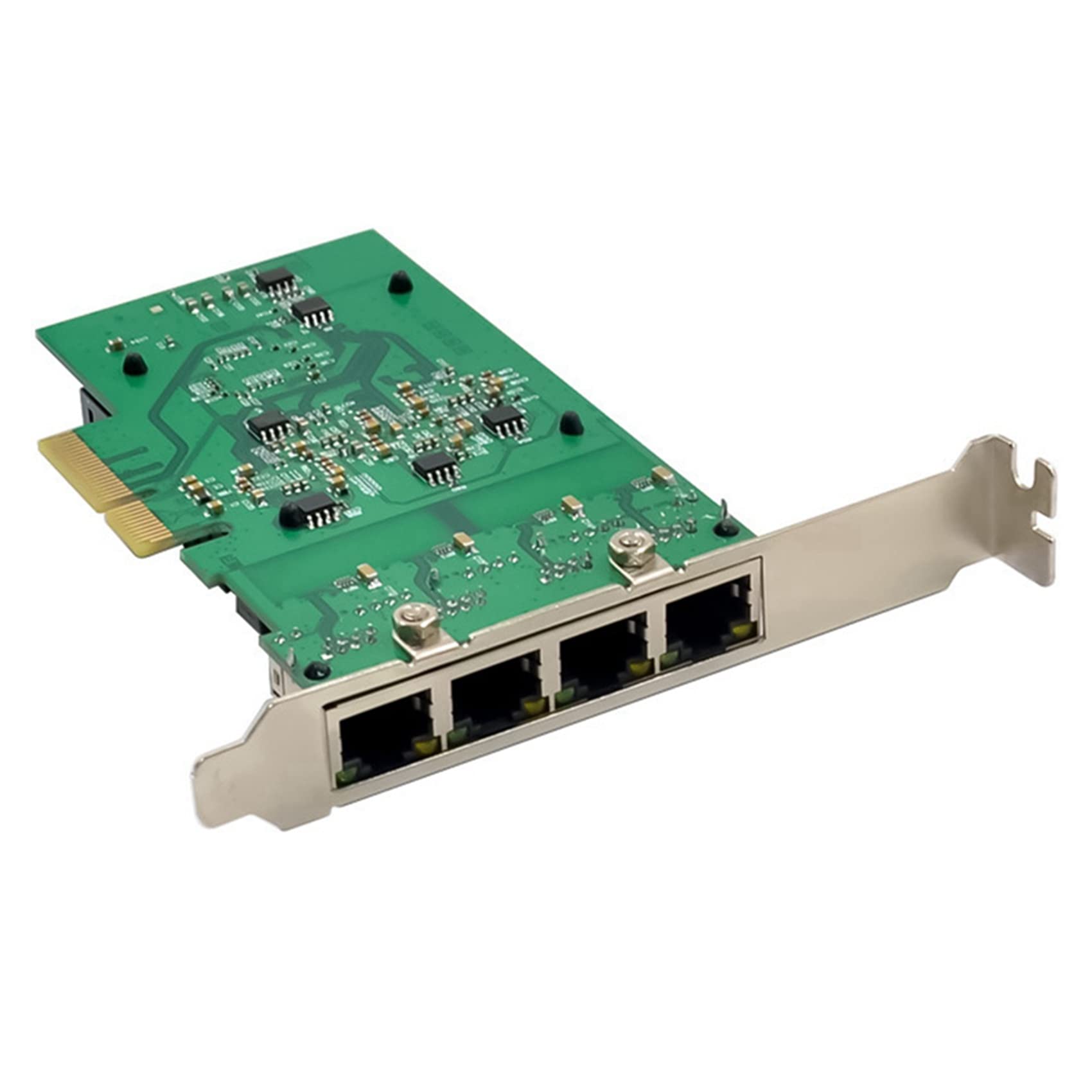 Fegtrty 2-Port PCIe X4 2.5G Gigabit Ethernet Network Card with RTL8125B Chip - High Speed 4-Port LAN Adapter for Desktop & Server - Perfect for Gaming, Streaming & Data Centers