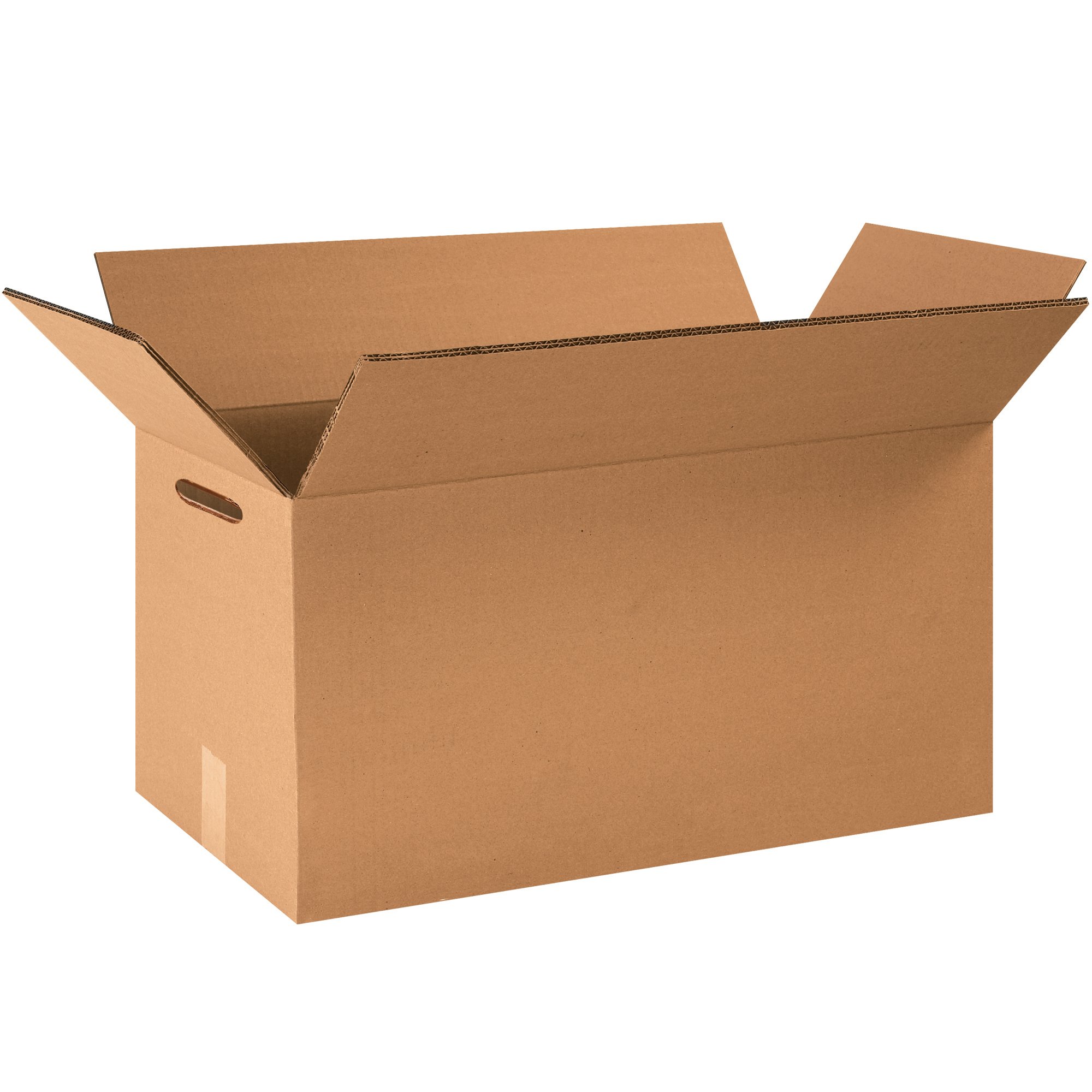 Choice Shipping Supplies 24x20x12 Inch Heavy-Duty Double Wall Corrugated Cardboard Boxes with Handles - Pack of 10 for Shipping, Packing & Moving - Durable Kraft Boxes for Ecommerce, Warehouse Storage & Home Organization