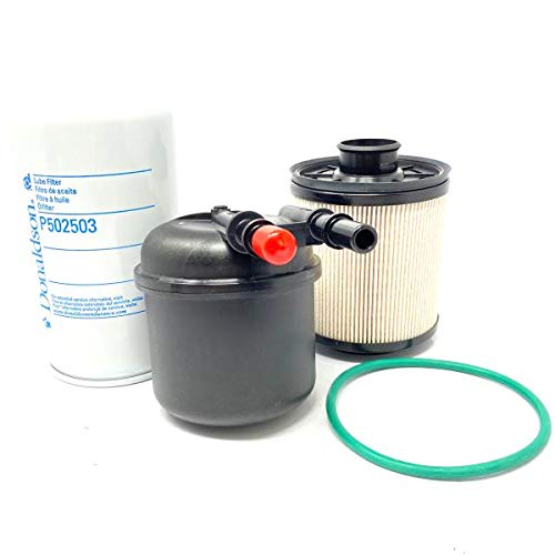 CFKIT Oil Filter Kit - Replacement for Donaldson P550948 & P502503, Motorcraft FD-4615 Fuel Filter & FL2051S Oil Filter - Compatible with Heavy-Duty Trucks & Diesel Engines