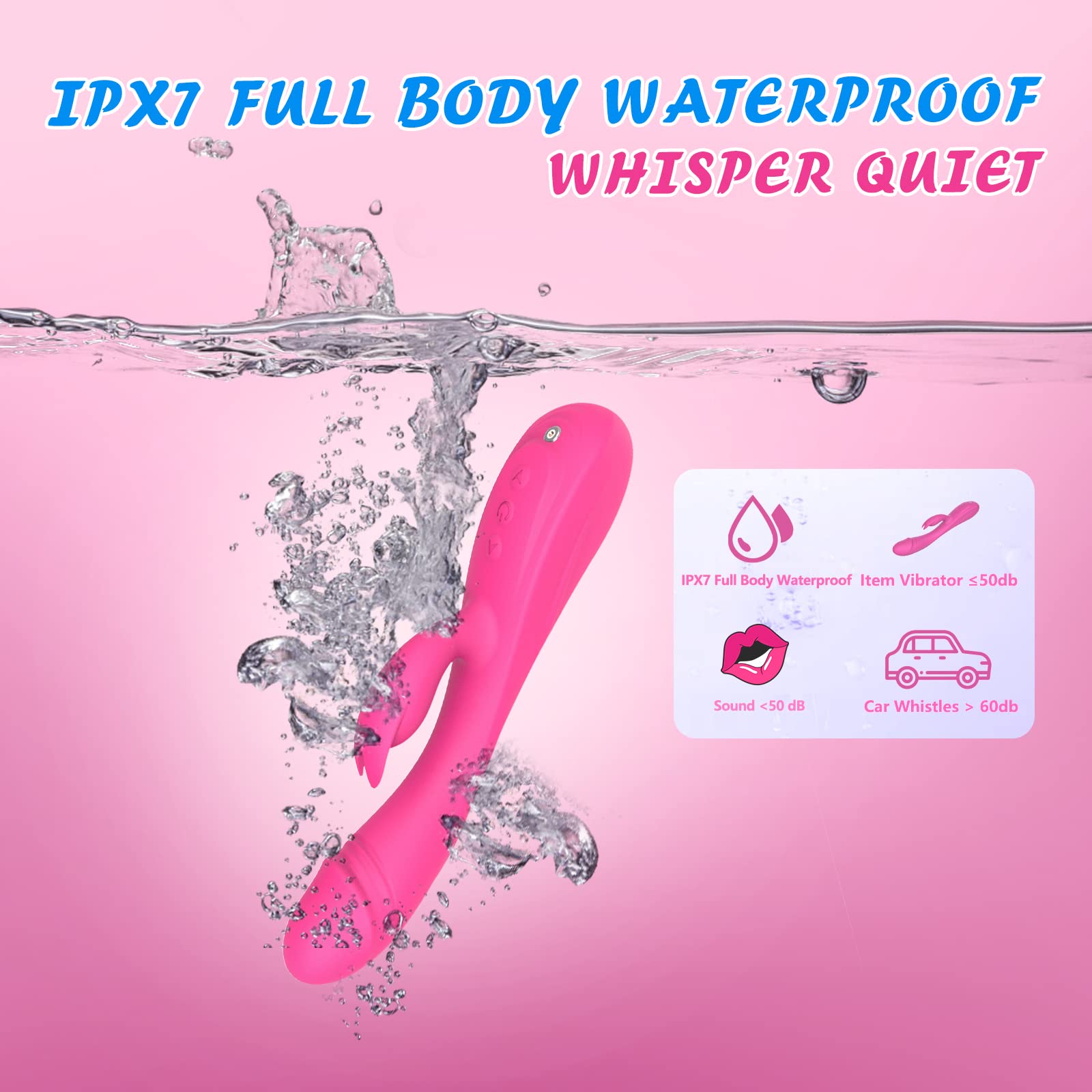 7-Speed Rabbit G-Spot Vibrator with 7 Vibrating Modes - 8.4