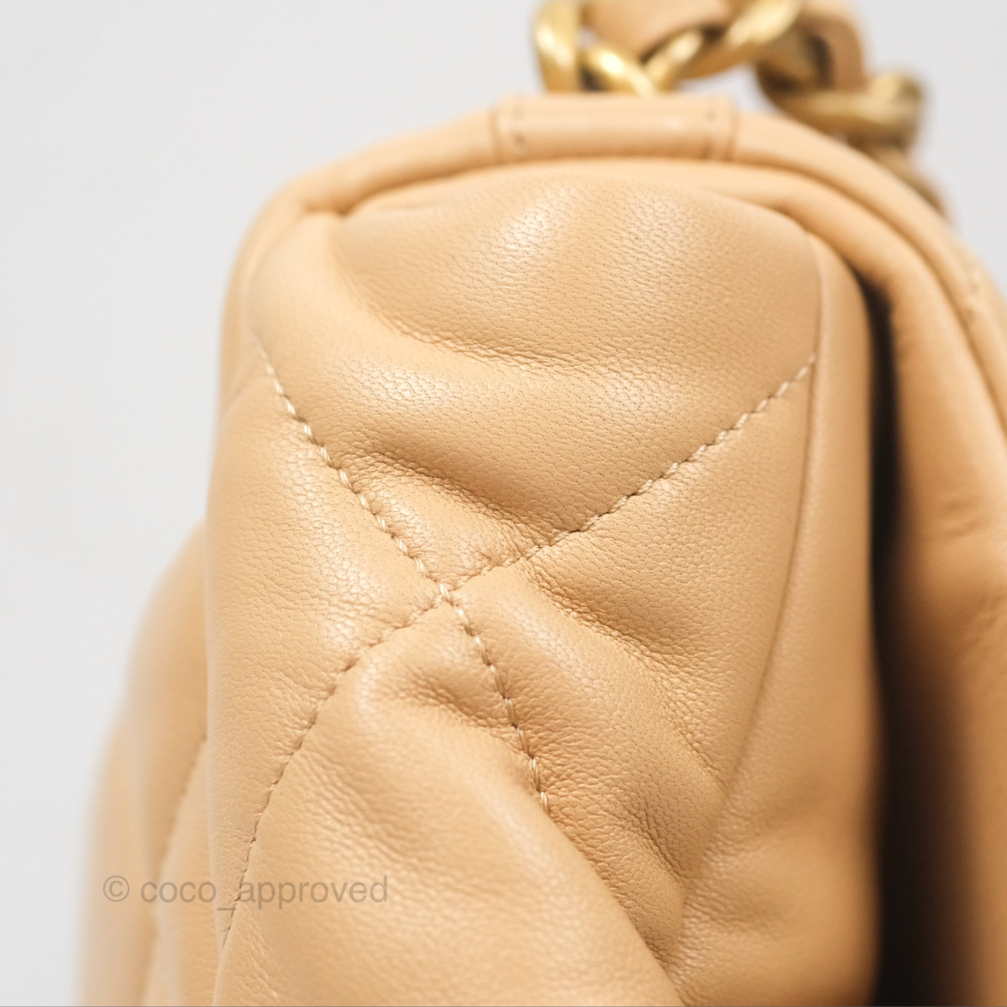 Chanel 19 Small Beige Handbag with Mixed Hardware - Luxury Crossbody Bag for Women, Perfect for Date Night & Special Occasions