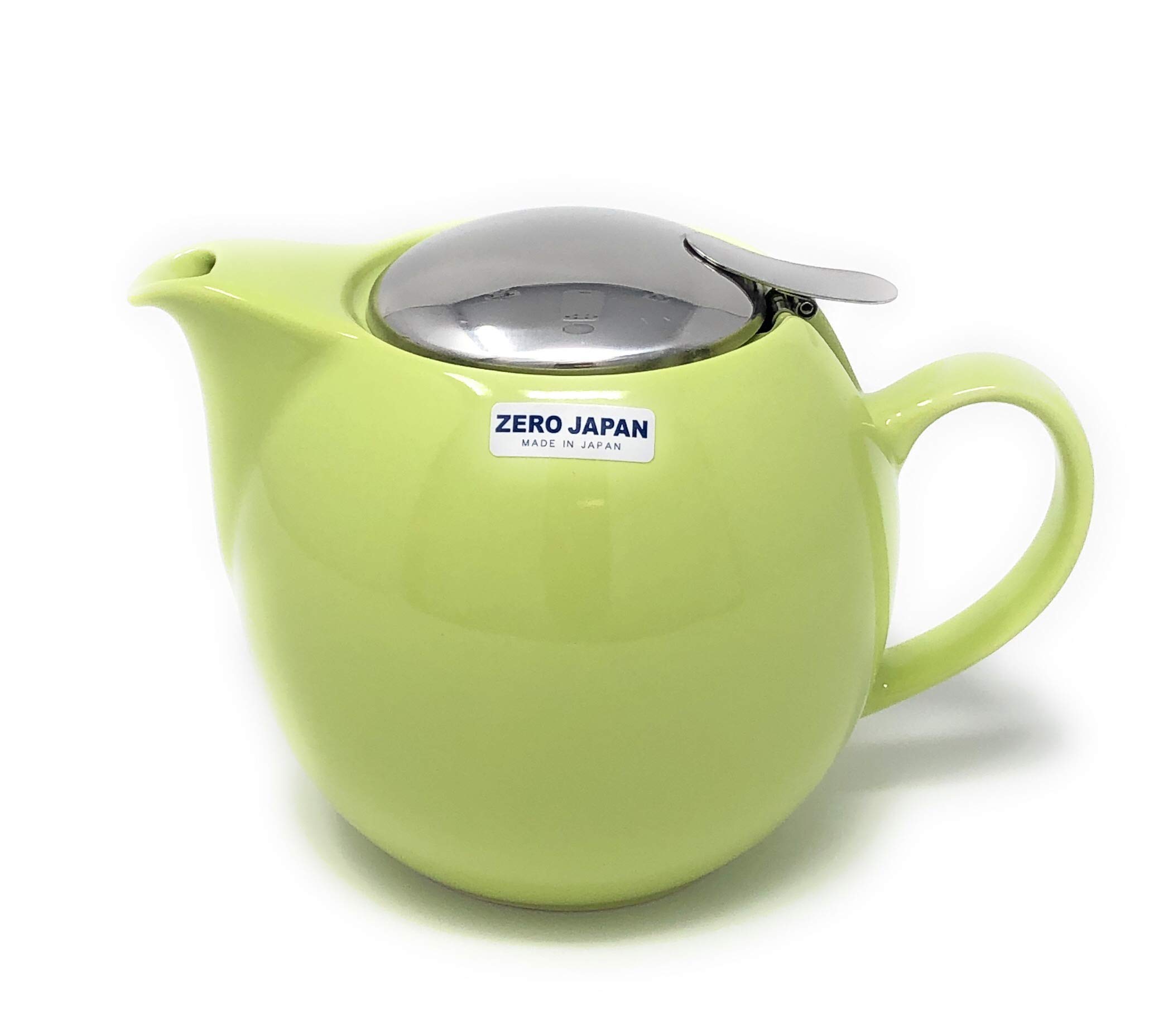 Bee House 26oz Round Ceramic Teapot with Infuser - Kiwi Green Color - Perfect for Loose Leaf Tea, Herbal Tea & Iced Tea Brewing - Ideal for Home, Office & Tea Parties