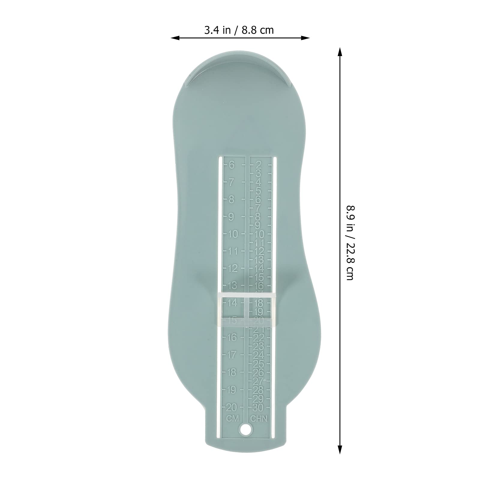 ARTIBETTER Baby Foot Measurement Tool - Kids Shoe Size Measure Device with Foot Length Gauge - Accurate Sizing for Toddlers & Children (Blue) - Perfect for Online Shoe Shopping & Home Use