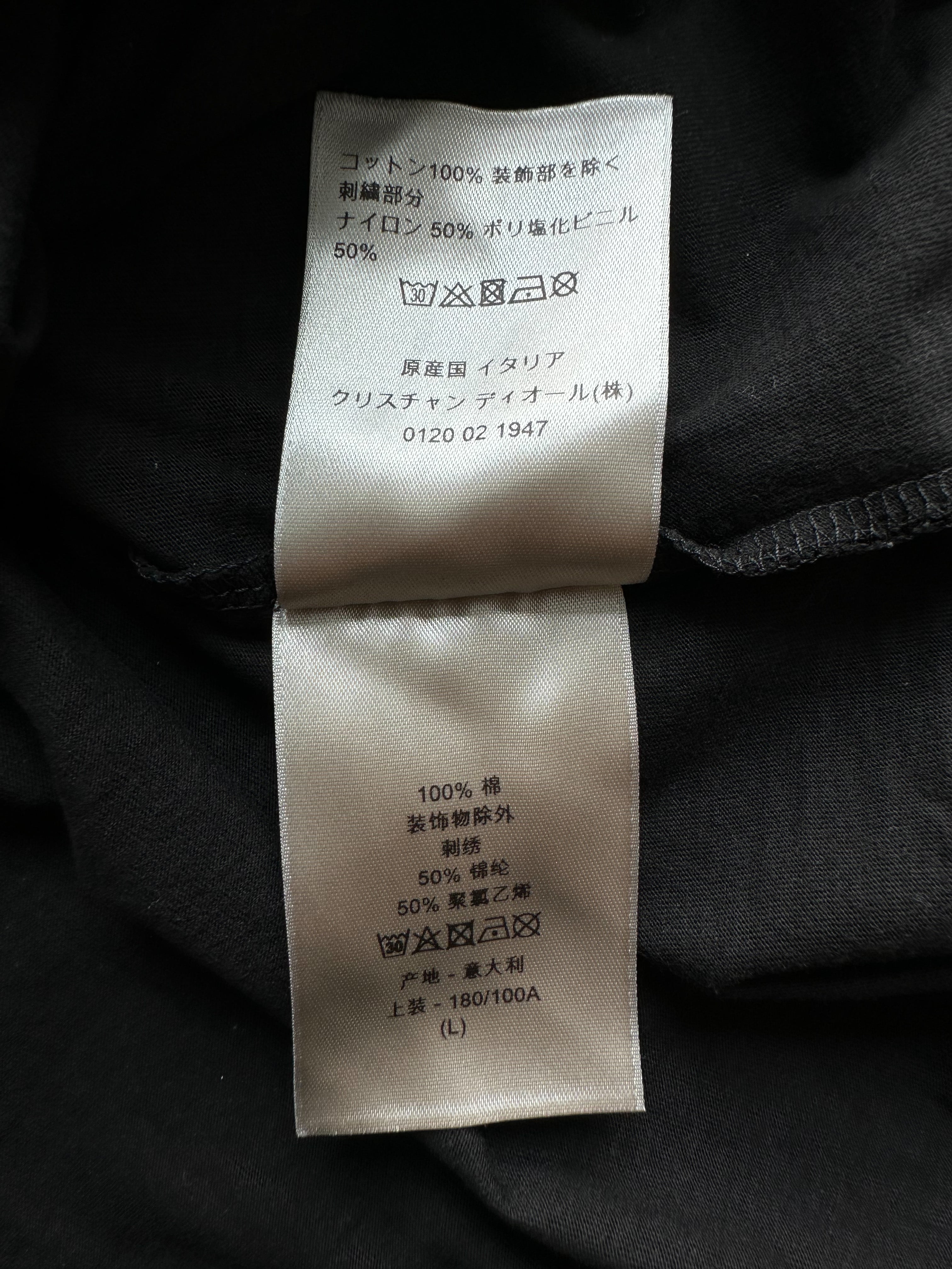Dior Black Arm Patch T-Shirt for Men - Stylish Designer Tee for Casual Wear & Street Fashion