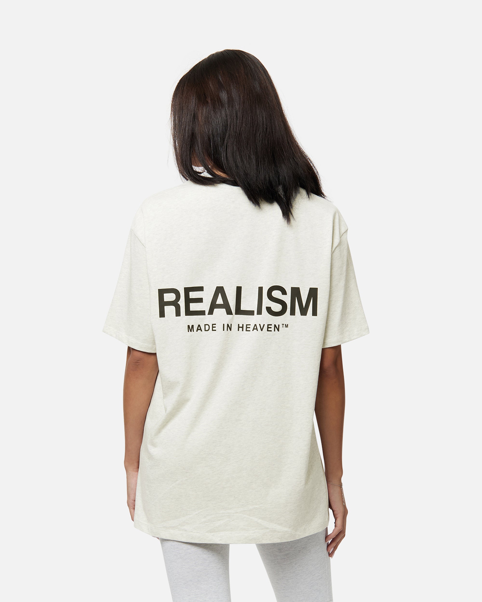SSS Realism Heaven Logo Tee Oatmeal - Stylish Cotton T-Shirt for Men & Women | Perfect for Casual Wear, Street Fashion & Everyday Outfits