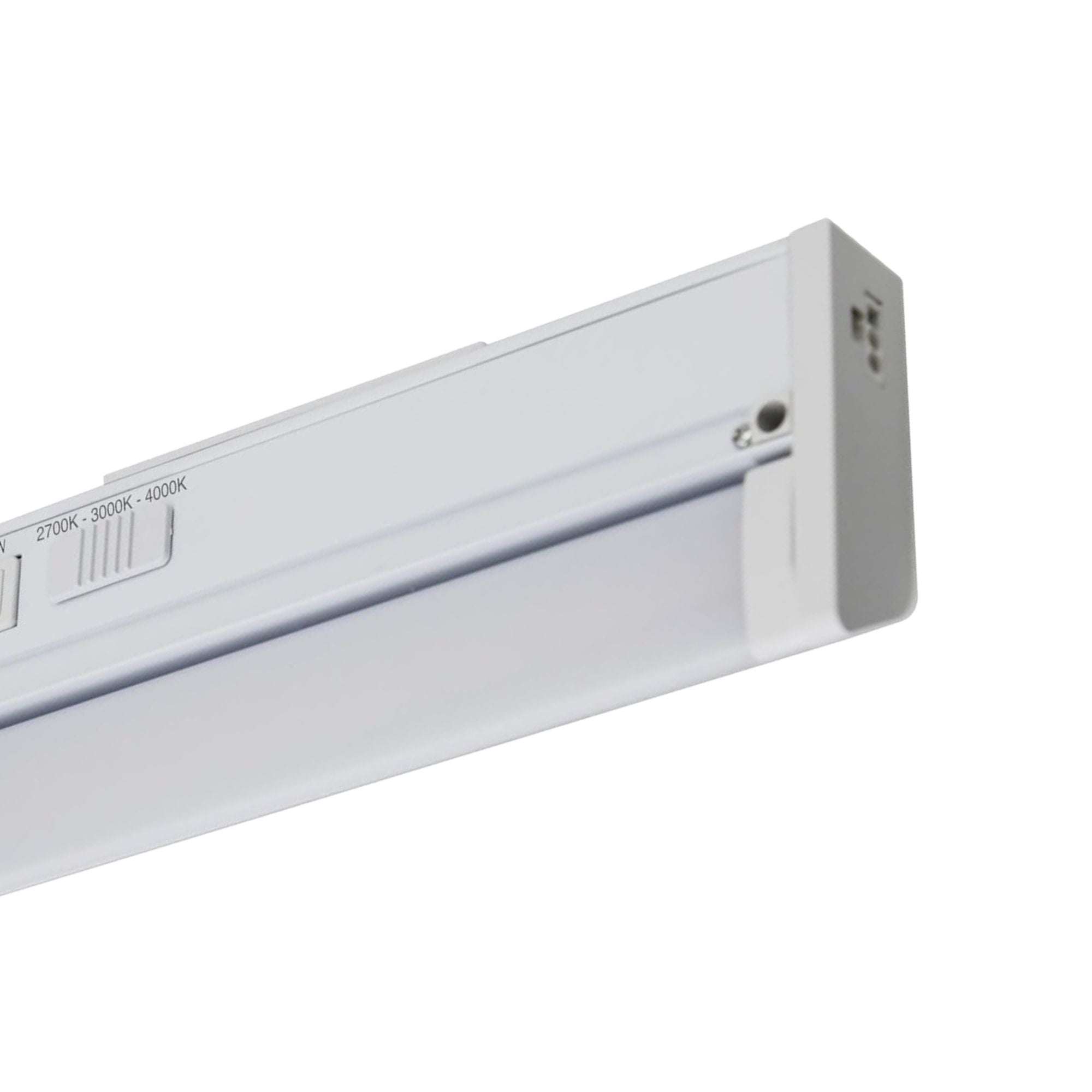 10 Inch Under Cabinet LED Light with Tilting Lens - 450 Lumens, Selectable CCT (3000K-5000K), 120V - Perfect for Kitchen Countertops, Pantry Shelves & Workspaces