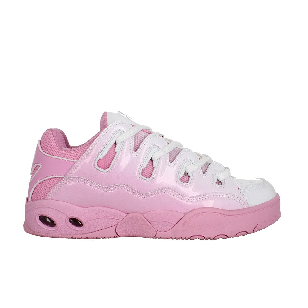 Osiris D3 OG Skate Shoes for Men & Women - Pink, White & Fade Colorway - Retro Sneakers for Streetwear & Skateboarding
