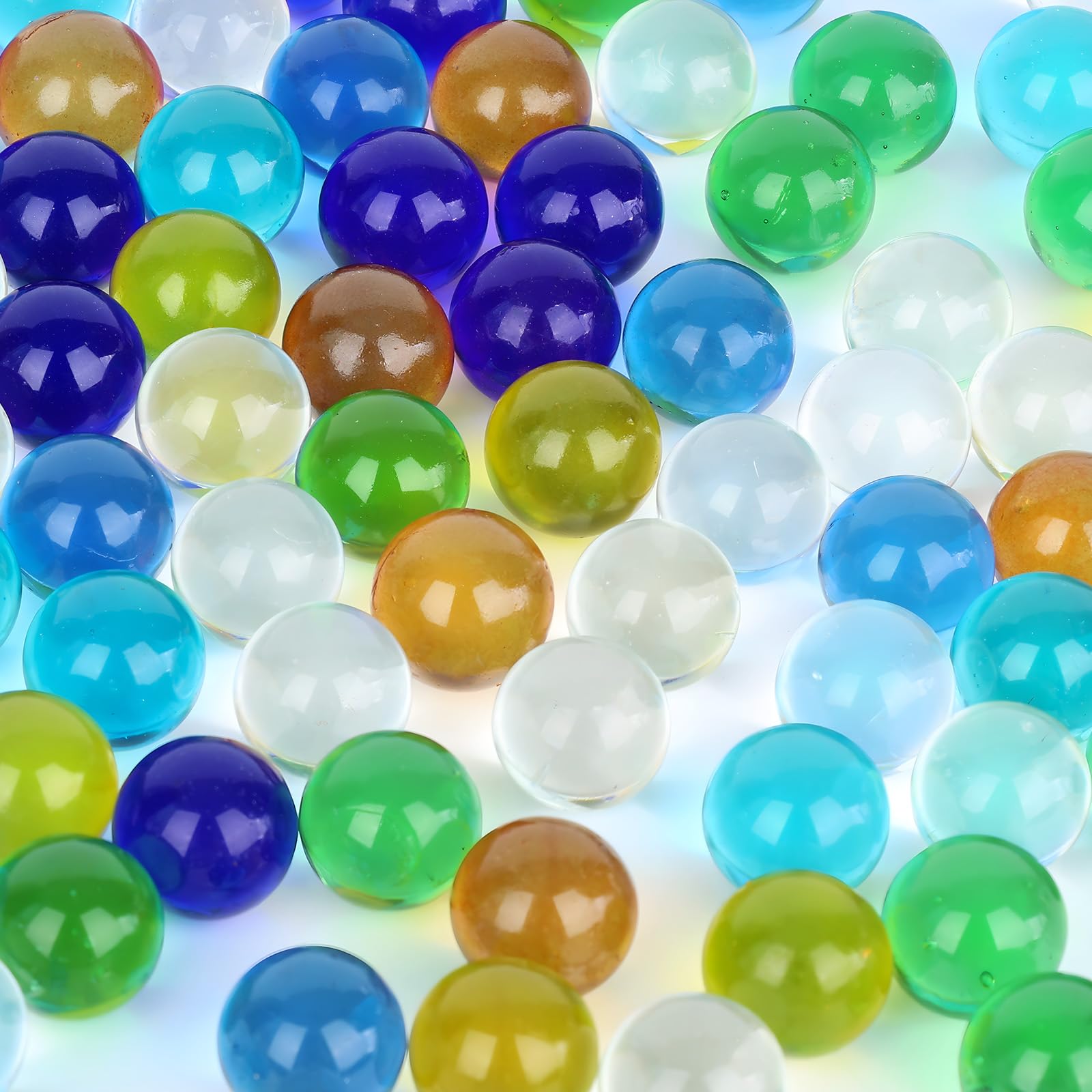 180PCS Colorful Glass Marbles Bulk for Kids - 7 Vibrant Colors, Marble Games & Party Favors - Perfect for Birthday Gifts, Classroom Rewards & Sensory Play Activities