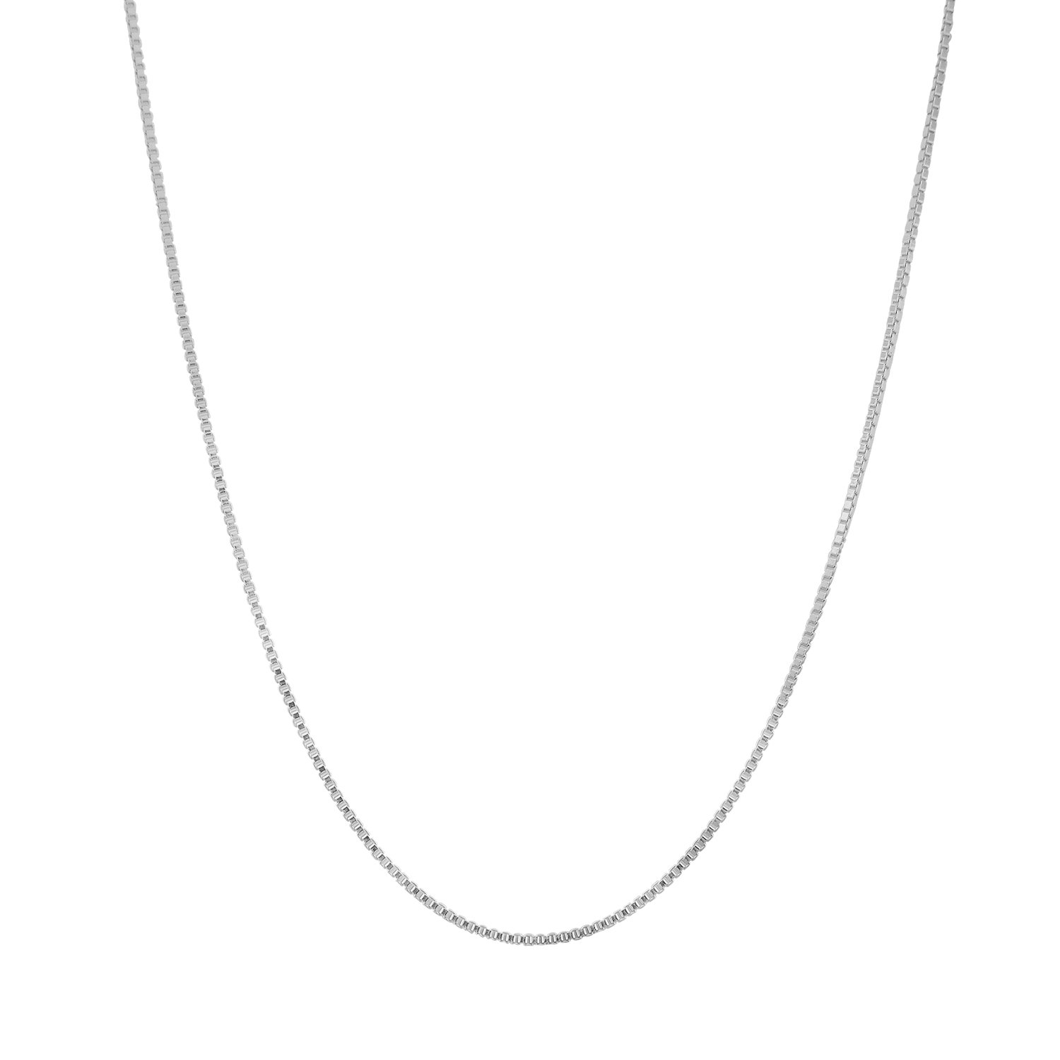 1.3mm Sterling Silver Box Chain Necklace 16-36 Inch - Hawaiian Style Jewelry for Men & Women - Hypoallergenic Nickel-Free Silver Necklace - Perfect for Layering, Gifts & Everyday Wear