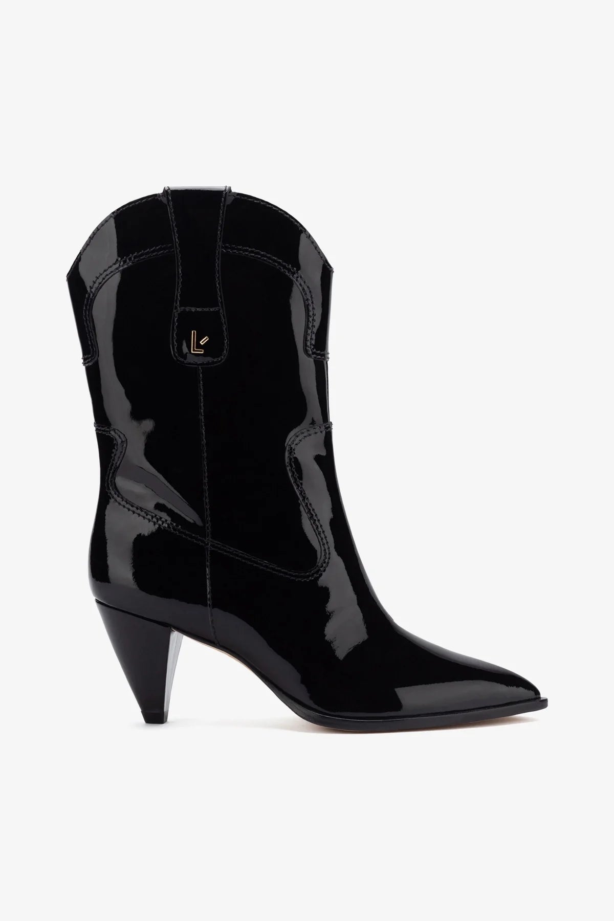Thelma Boots for Women - Black Patent Leather Ankle Boots - Stylish & Comfortable for Work, Party & Everyday Wear