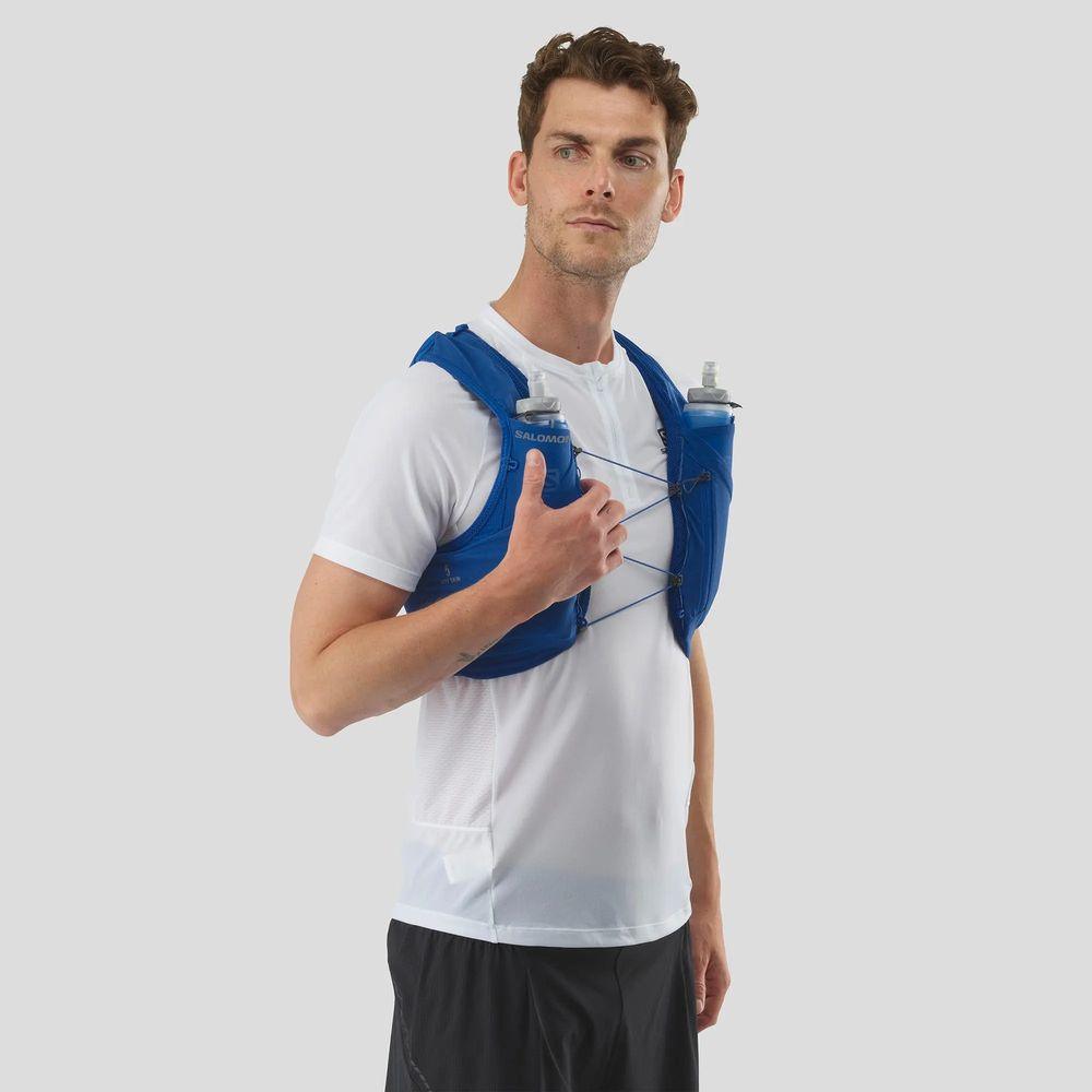 Salomon Unisex Adv Skin 5 Hydration Vest - Lightweight Running Pack for Trail Runners & Hikers - Perfect for Long Distance Running, Marathon Training & Outdoor Adventures