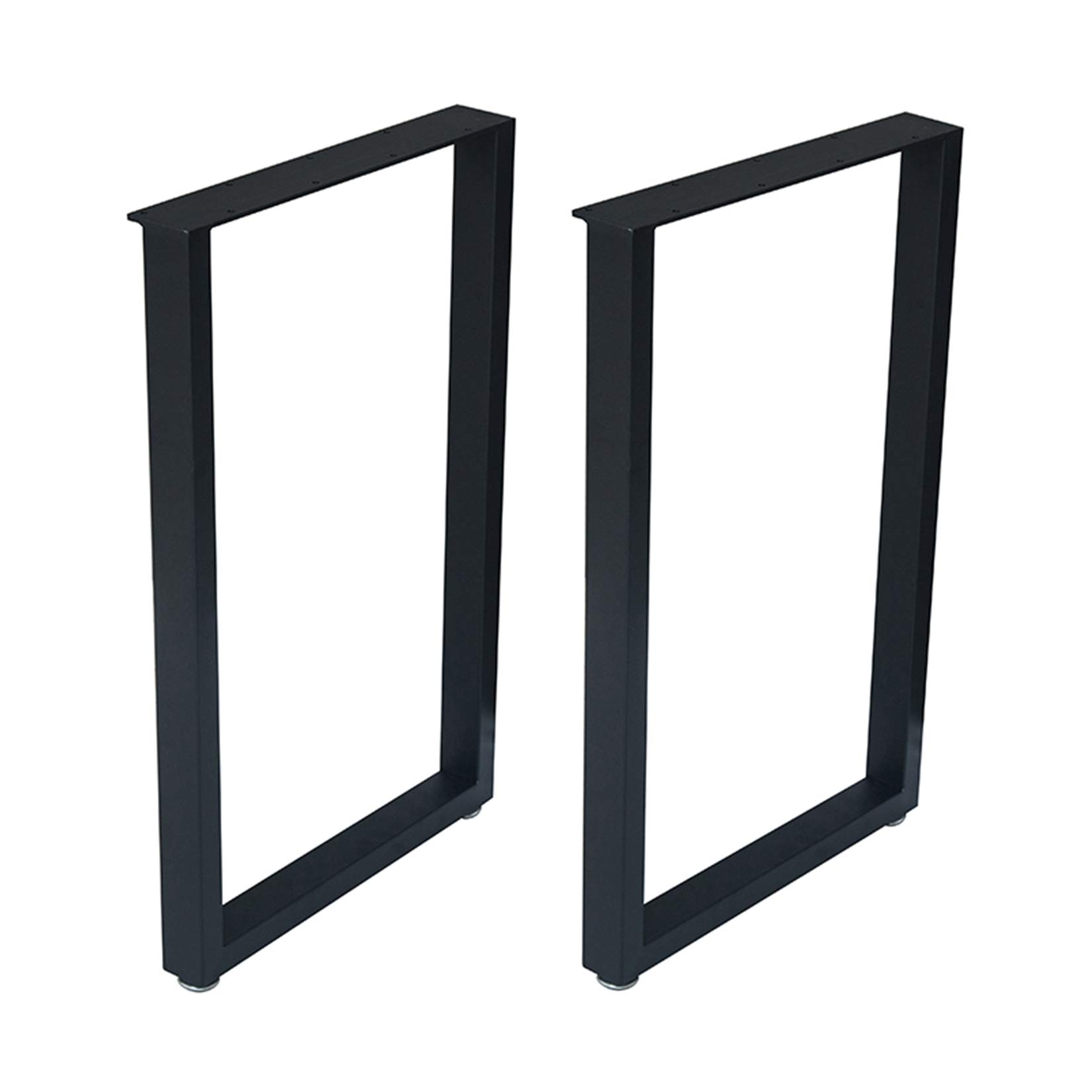 2 Pack Heavy Duty Industrial Rustic Metal Table Legs 28