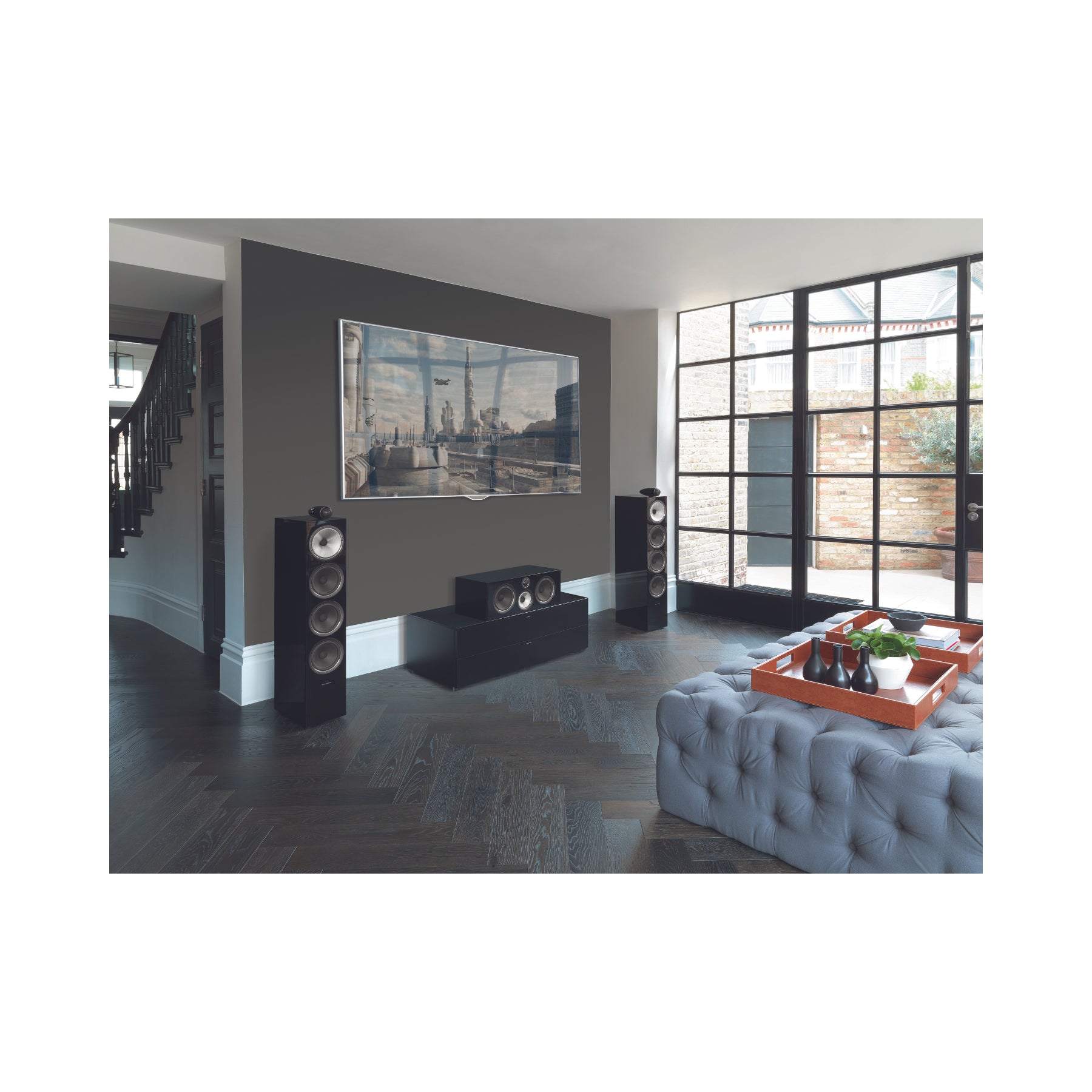 Bowers & Wilkins 702 S2 Floorstanding Tower Speaker - High-End Audio for Home Theater & Music Listening - Limited Stock Available