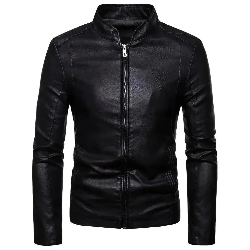 Urban Edge Slim Fit Leather Jacket for Men - Genuine Leather Motorcycle Jacket with Stylish Design - Perfect for Riding, Night Out & Casual Wear