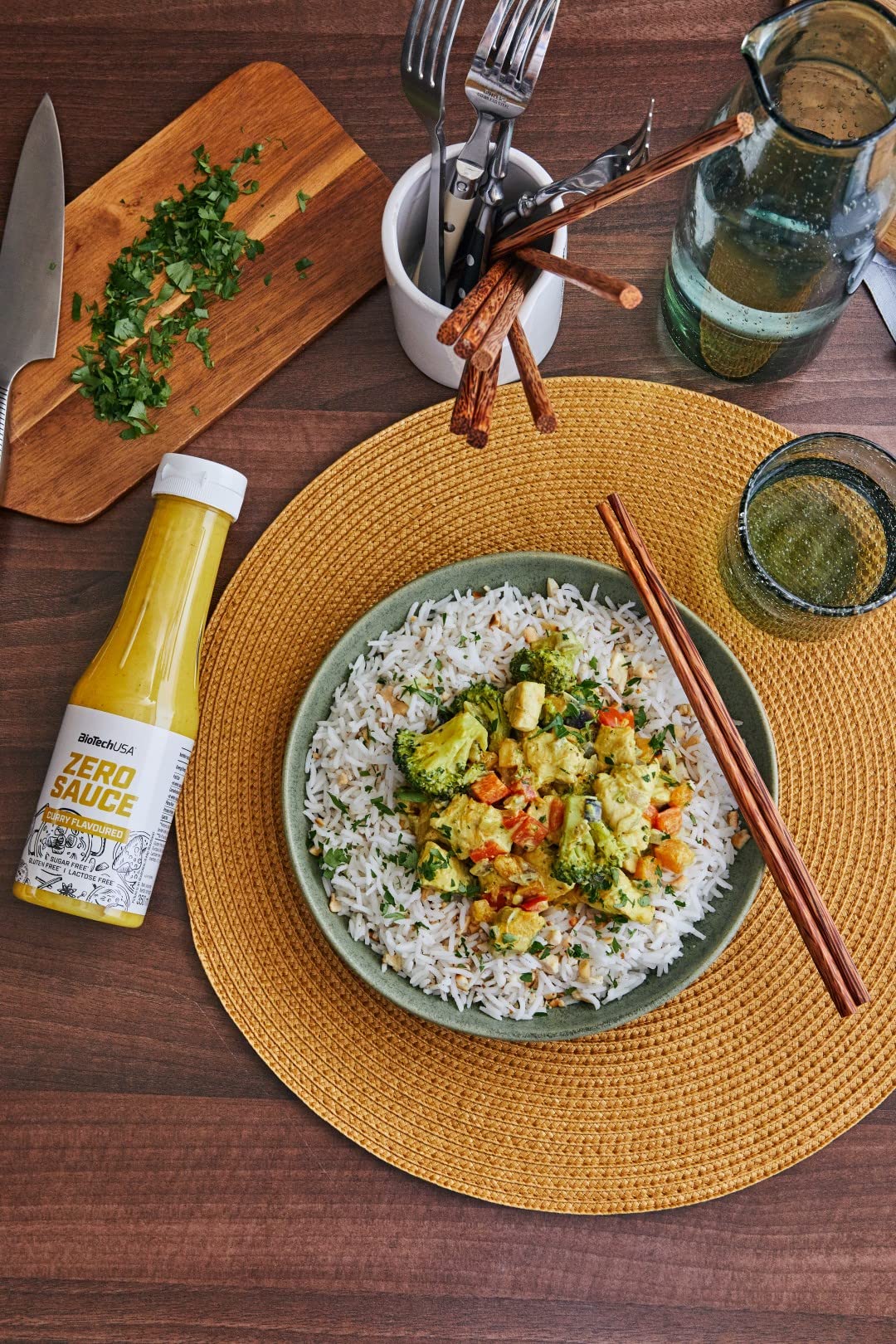 BioTechUSA Zero Sauce - Sugar-Free & Fat-Free Island Dressing with Sweeteners, 350ml | Keto & Vegan Friendly Salad Dressing for Healthy Eating & Weight Loss