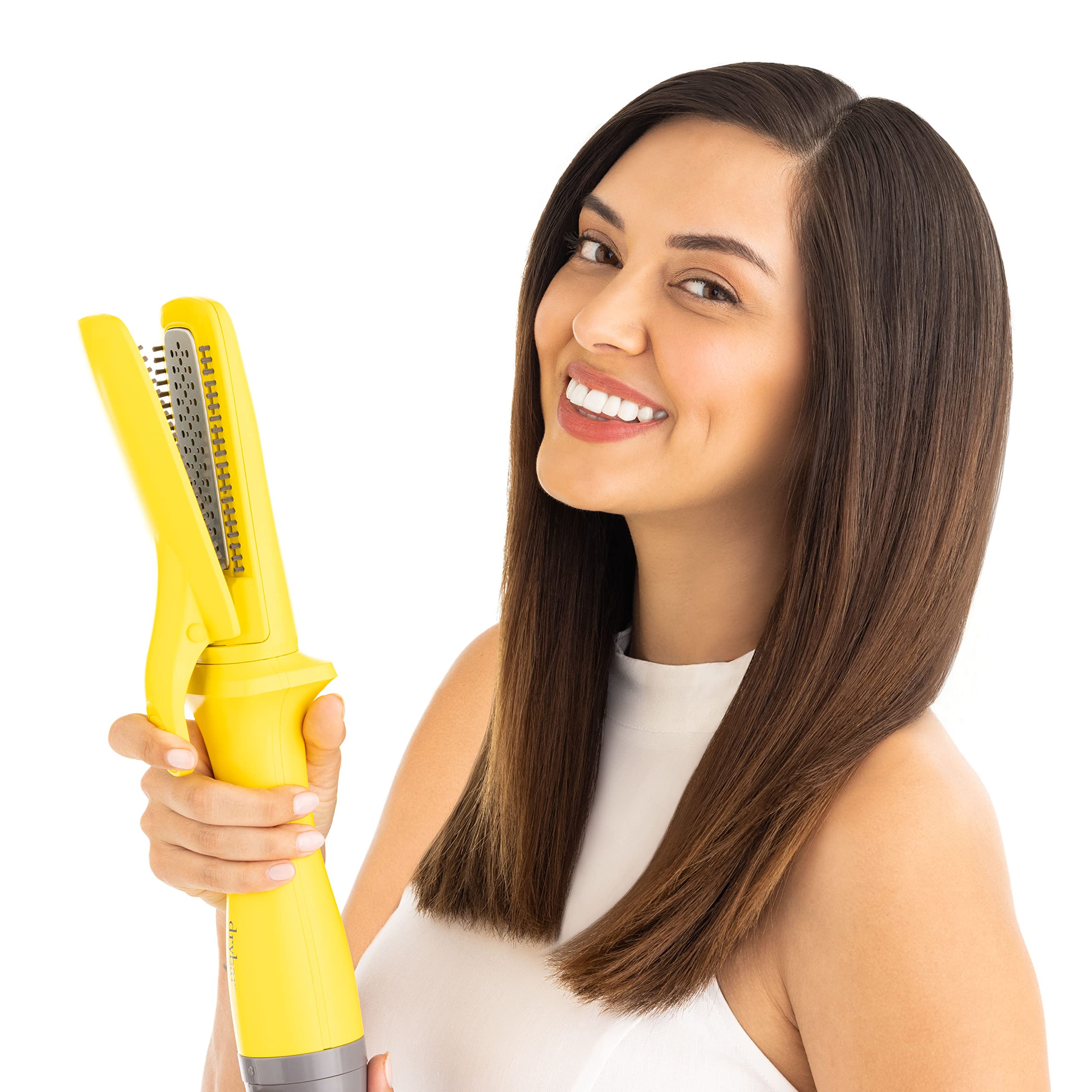 Drybar The Straight Shot Blow-Drying Flat Iron - Professional Hair Straightener & Blow Dryer Combo for Smooth, Shiny Hair | Perfect for Home Use & Salon Styling