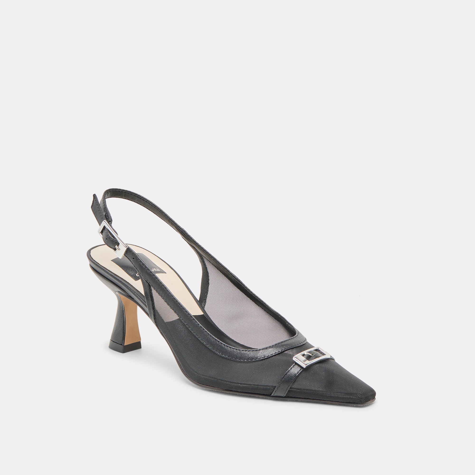 LORINE Women's Onyx Mesh High Heels - Elegant Pointed Toe Stiletto Pumps for Parties, Weddings & Evening Events