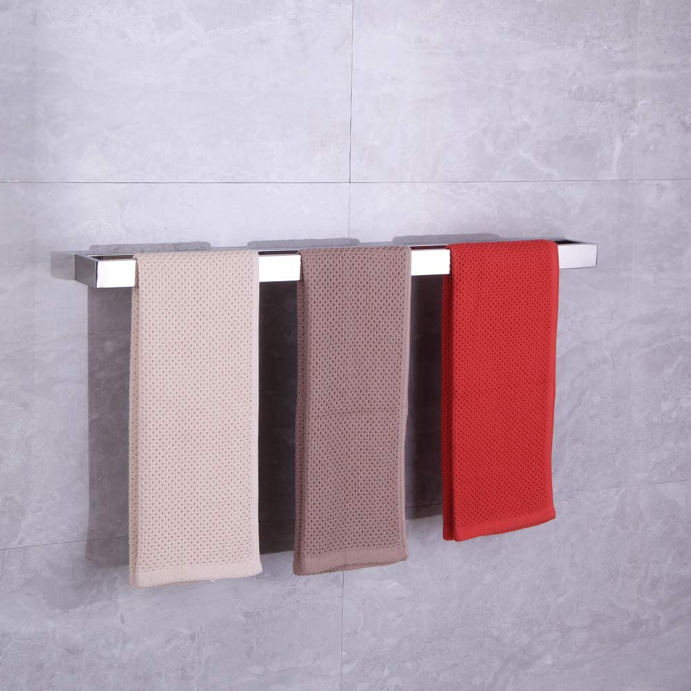 30-Inch Premium Stainless Steel Towel Bar - Wall Mounted Bathroom Towel Rack with Polished Finish - Perfect for Bathroom, Kitchen, and Spa Decor