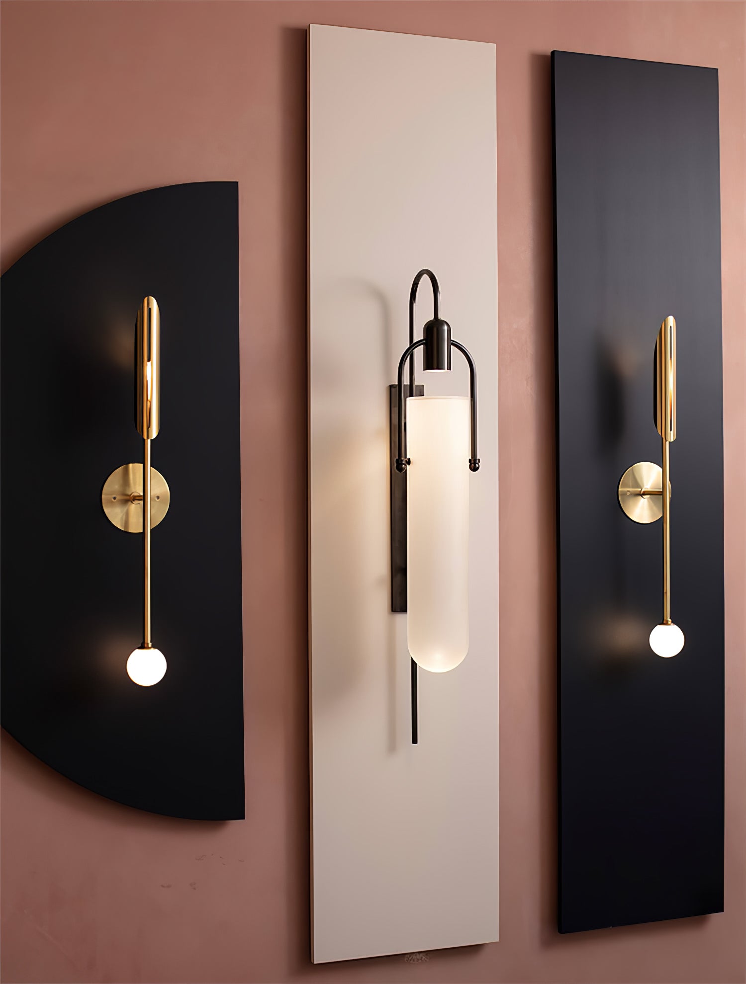Modern Arc Wall Lamp - Adjustable Swing Arm Sconce for Bedroom, Living Room & Office - Sleek LED Reading Light with Dimmable Brightness - Perfect for Nighttime Reading & Ambient Lighting