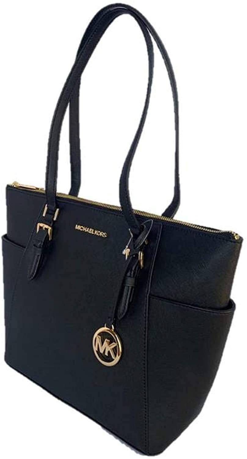 Michael Kors Charlotte Large Top Zip Tote Bag for Women - Stylish Designer Handbag for Work, Travel & Everyday Use | Premium Leather Shoulder Tote with Spacious Interior