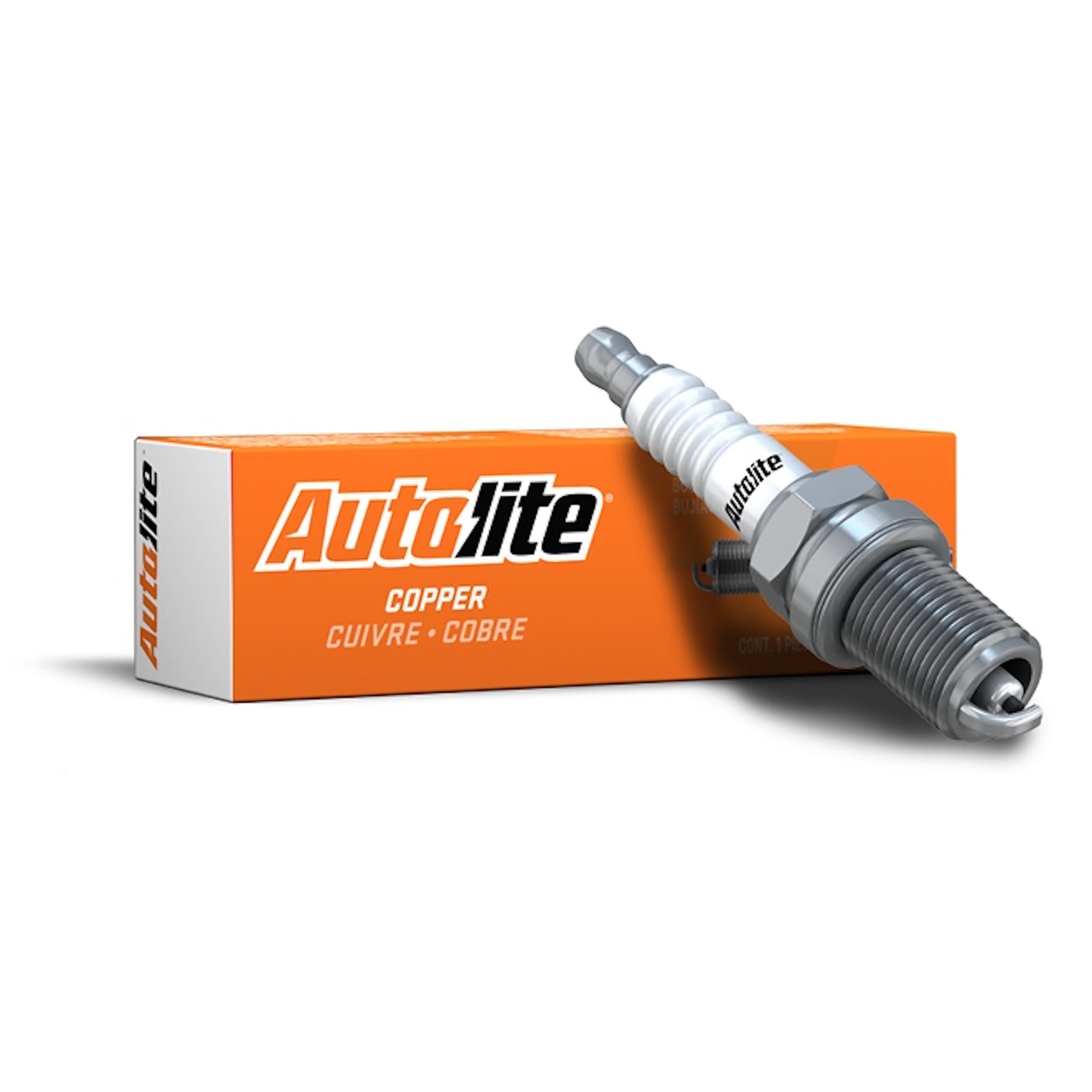 Autolite 4263 Copper Core Resistor Spark Plugs - 4 Pack for Ford, Chevy, Dodge - High Performance Replacement for Smooth Engine Start & Fuel Efficiency - Ideal for Daily Commute, Road Trips & Off-Road Adventures