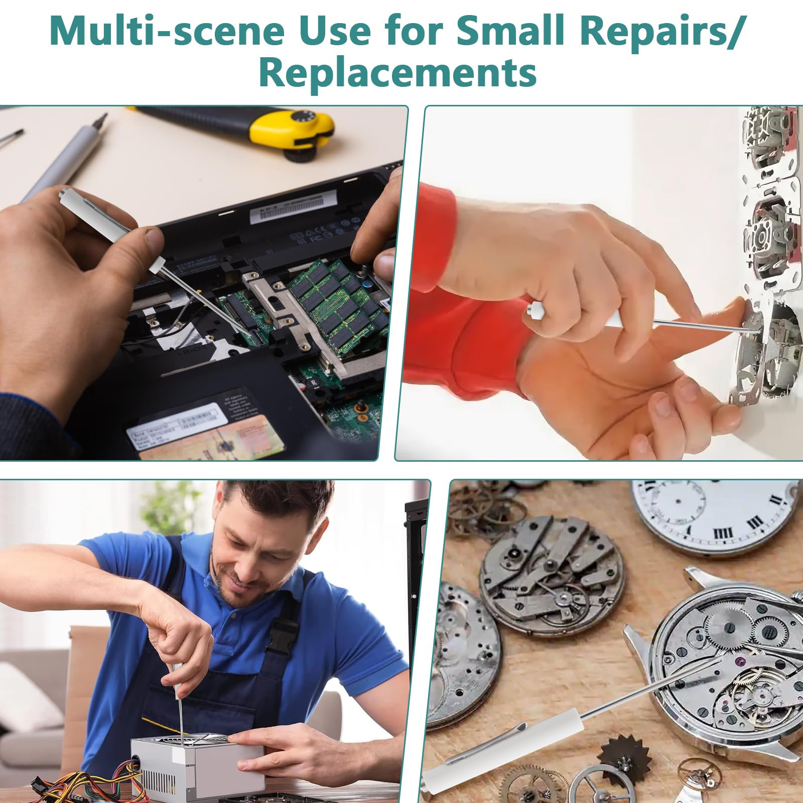 10-Piece Magnetic Tip Pocket Screwdriver Set with Clip - Compact Repair Tools for Electronics, Eyeglasses & Small Appliances - Perfect for Electricians, Technicians & DIY Home Projects - Workshop, Office & Travel Essentials
