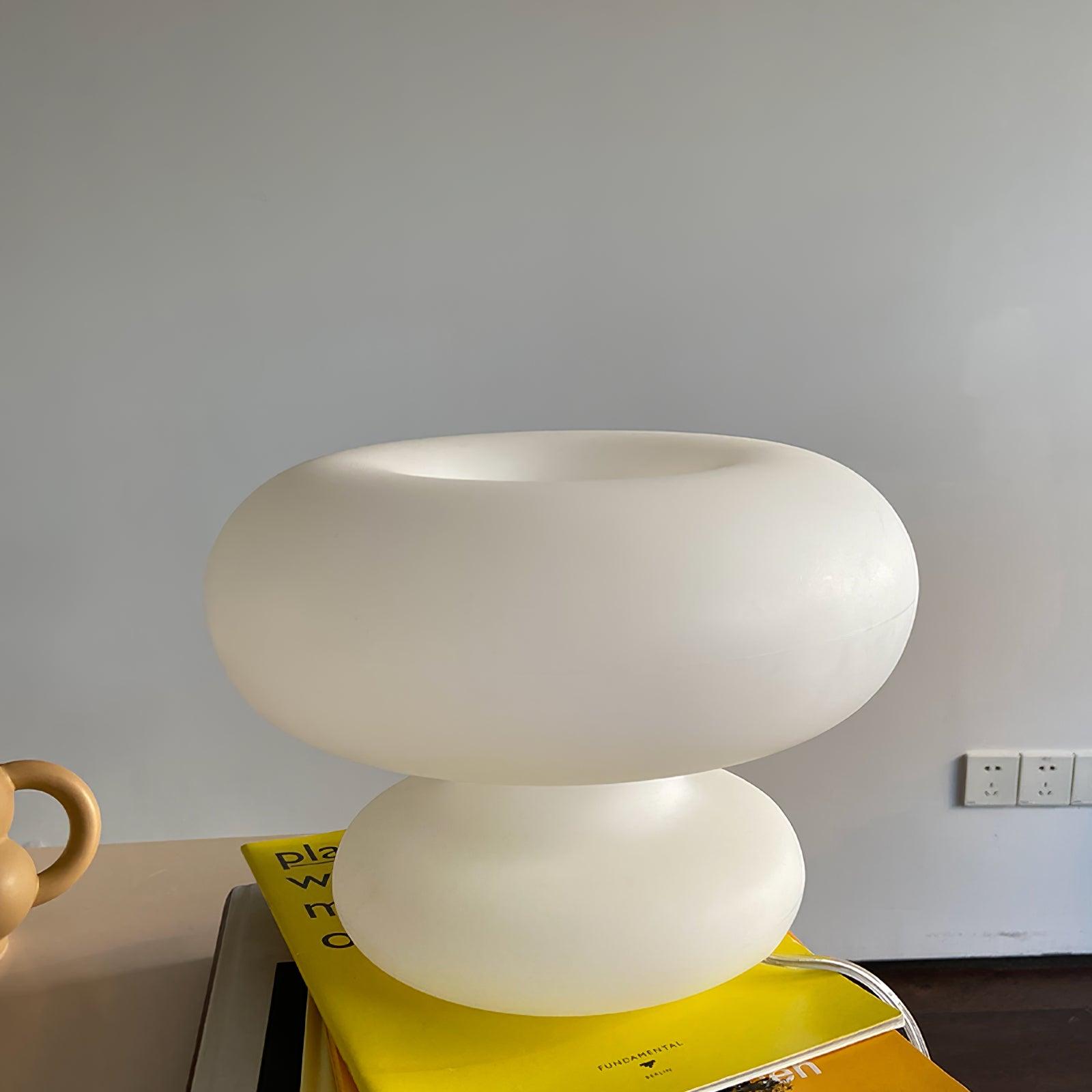 Modern Donut Table Lamp - Stylish & Decorative LED Night Light for Bedroom, Living Room, or Office - Perfect for Reading, Relaxing & Creating Cozy Ambiance