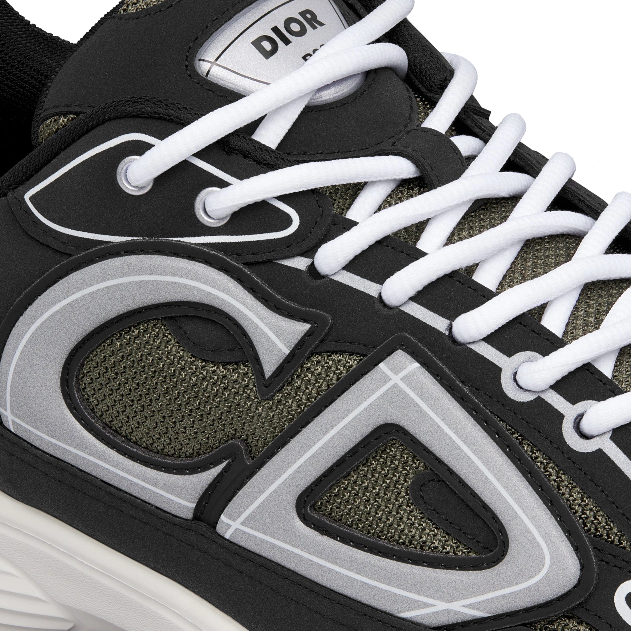 Dior B30 Mesh Deep Green Black Sneakers - Stylish Luxury Men's & Women's Fashion Shoes for Casual Wear & Street Style Outfits