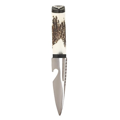 Stag Handle Bottle Opener - Scottish Sgian Dubh Style - Perfect for Whiskey, Beer, and Home Bar Accessories