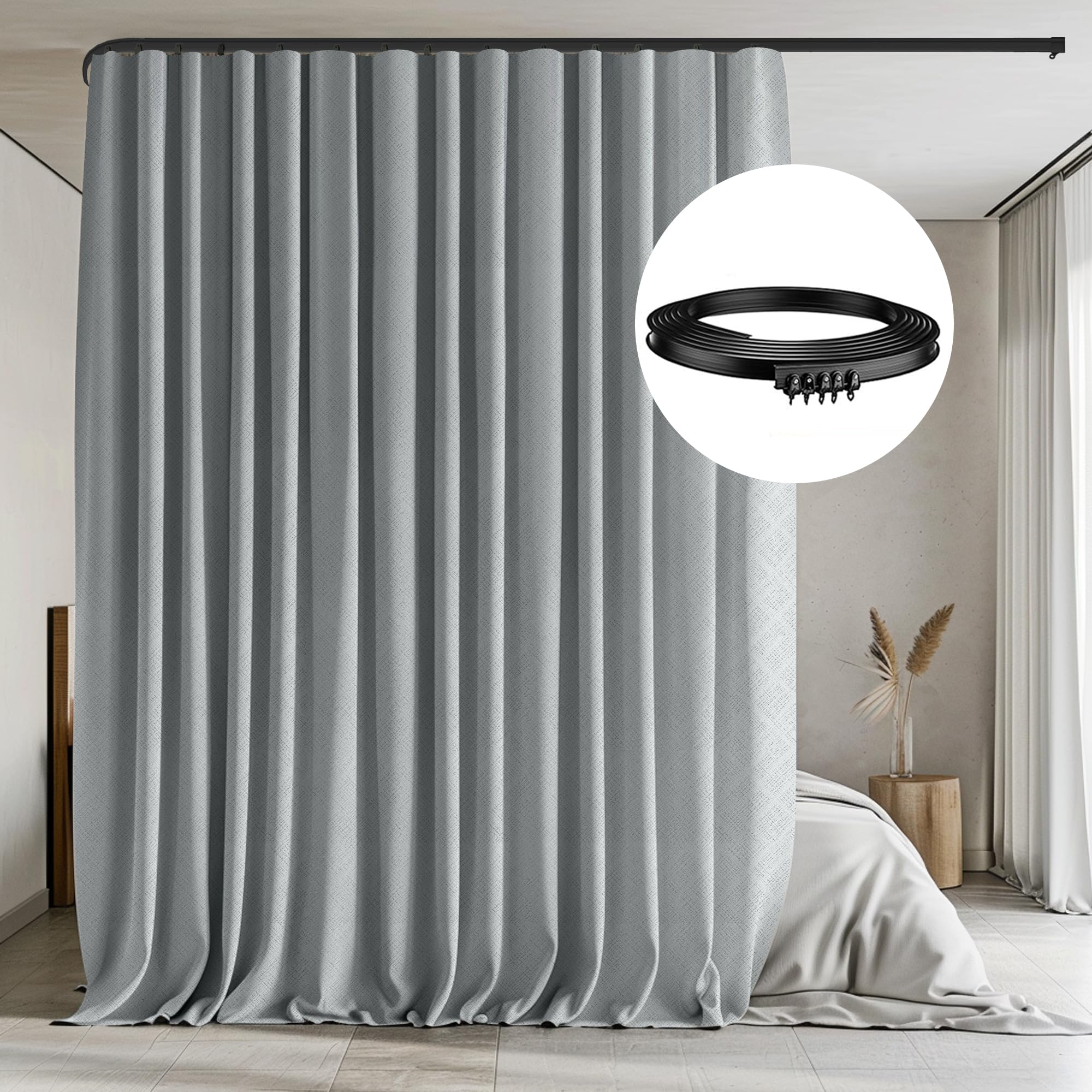 Flexible Ceiling Curtain Track Set - 100