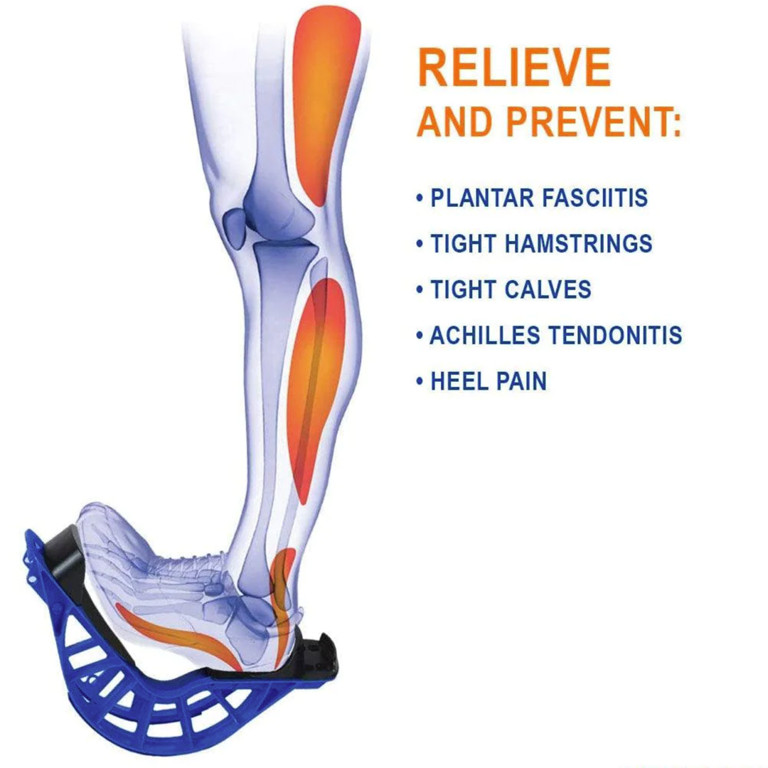 ProStretch Plus+ Adjustable Calf Stretcher for Plantar Fasciitis, Achilles Tendon & Shin Splints Relief - Foot Stretching Device for Runners, Athletes & Physical Therapy