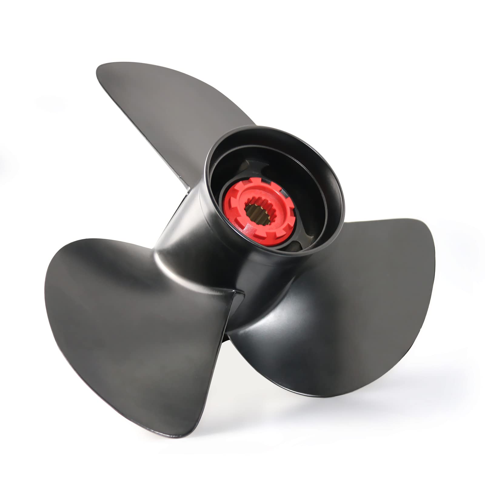 Jetman Aluminum Outboard Propeller 3-Blade 15 Spline RH - Compatible with Tohatsu 60HP-140HP Boat Engines (60HP/70HP/75HP/90HP/115HP/120HP/140HP) - Perfect for Fishing, Boating & Marine Activities