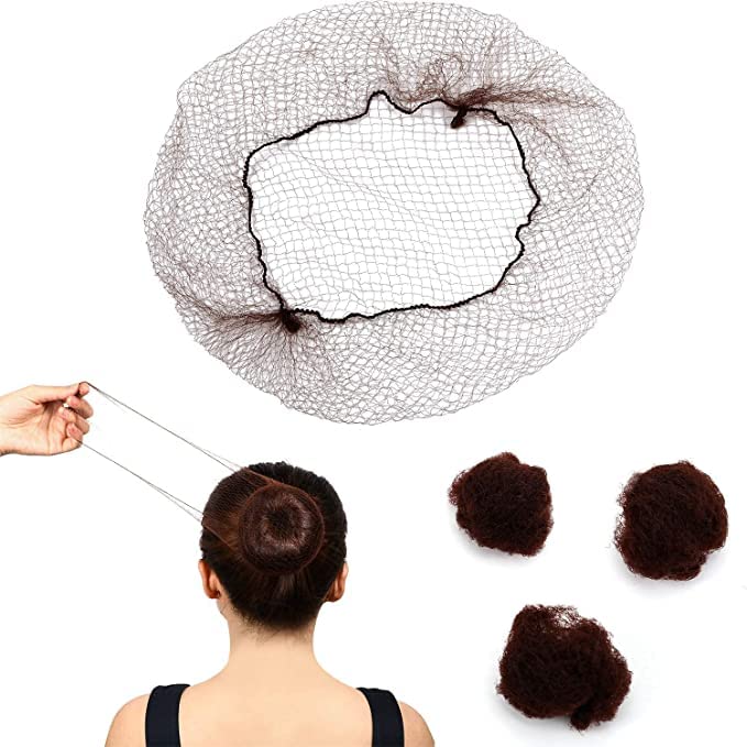 Bhavya Enterprises Invisible Hair Nets for Bun - Elastic Edge Mesh Hair Net for Ballet, Dance, Nurses & Wig Fixing - Pack of 24 (Extra Large) | Perfect for Girls, Women & Kids - Secure Hold for Professional & Everyday Use