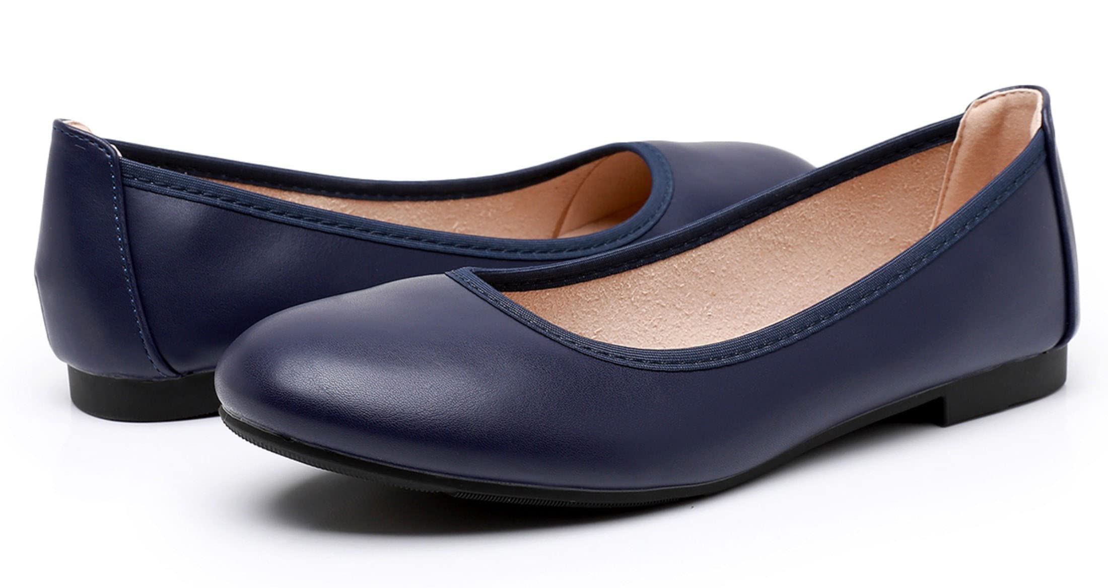 VenusCelia Women's Comfortable Ballet Flats - Elegant Pointed Toe Slip-On Shoes for Work, Office & Casual Wear | Lightweight & Breathable Walking Shoes for Women