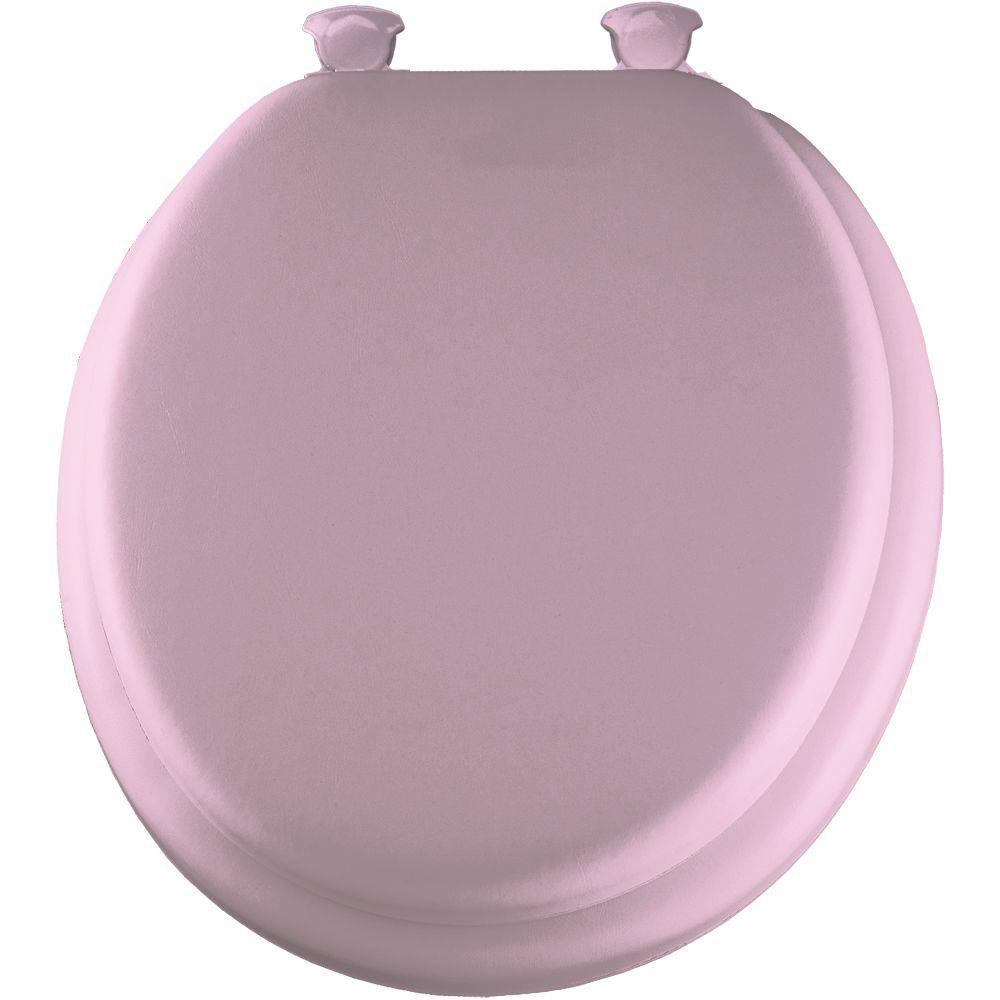 Bemis Soft Round Closed Front Toilet Seat - Pink 294501 | Comfortable & Hygienic Bathroom Upgrade for Home, RV & Guest Rooms