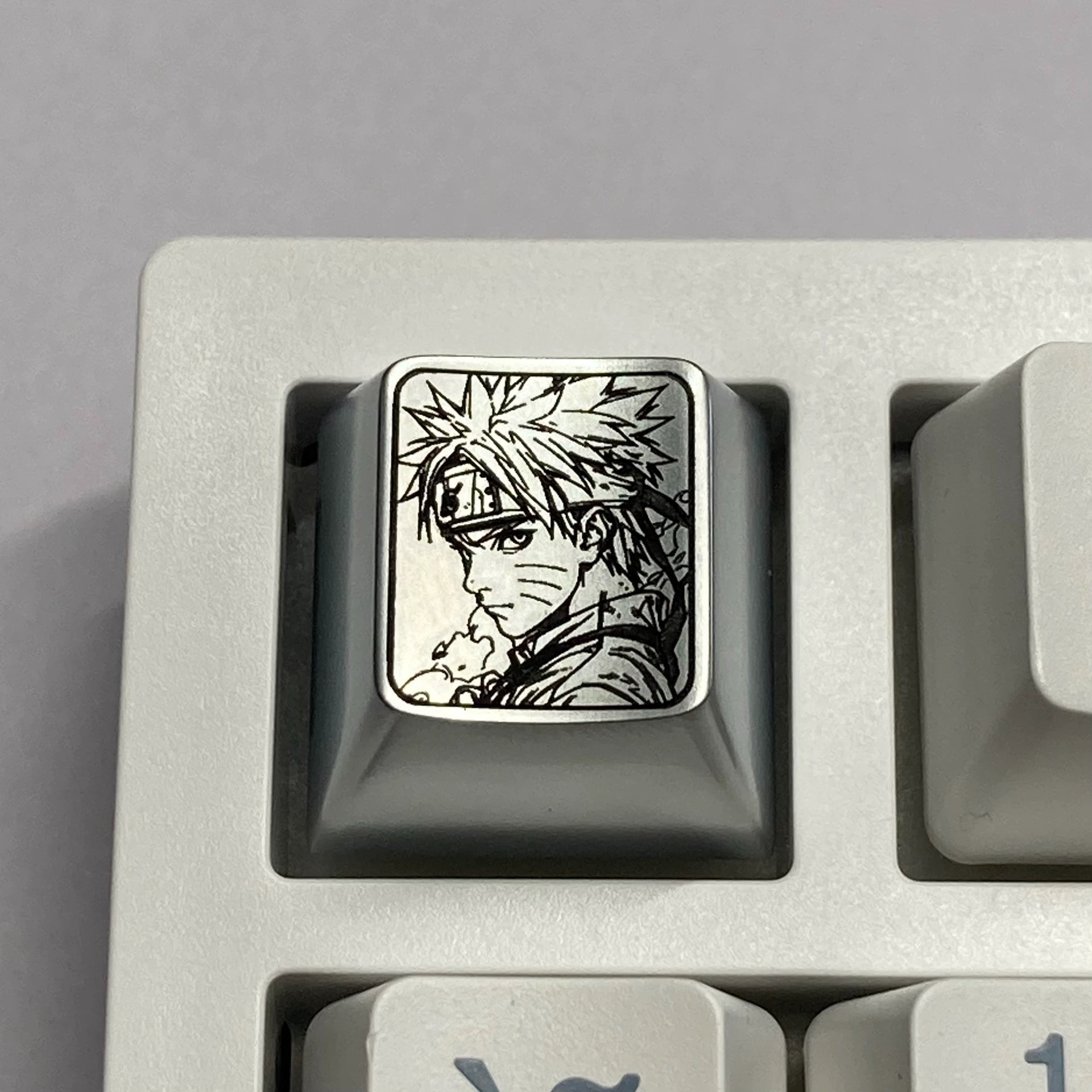 Premium Naruto Anime Zinc Alloy Carved Keycaps - Custom Metal Keycaps for Mechanical Keyboards - Great Value Decorative Keycaps for Gamers & Anime Fans - Perfect for Gaming Setups, Workstations & Gift Giving