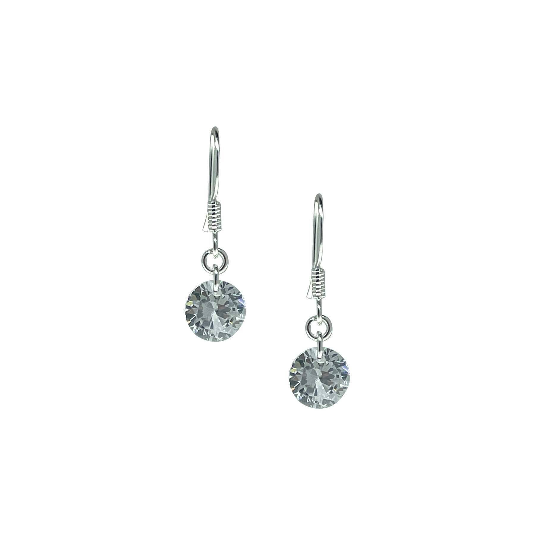 1928 Jewelry Austrian Crystal Fish Hook Drop Earrings - Elegant Dangling Earrings for Women, Perfect for Weddings, Parties & Evening Events