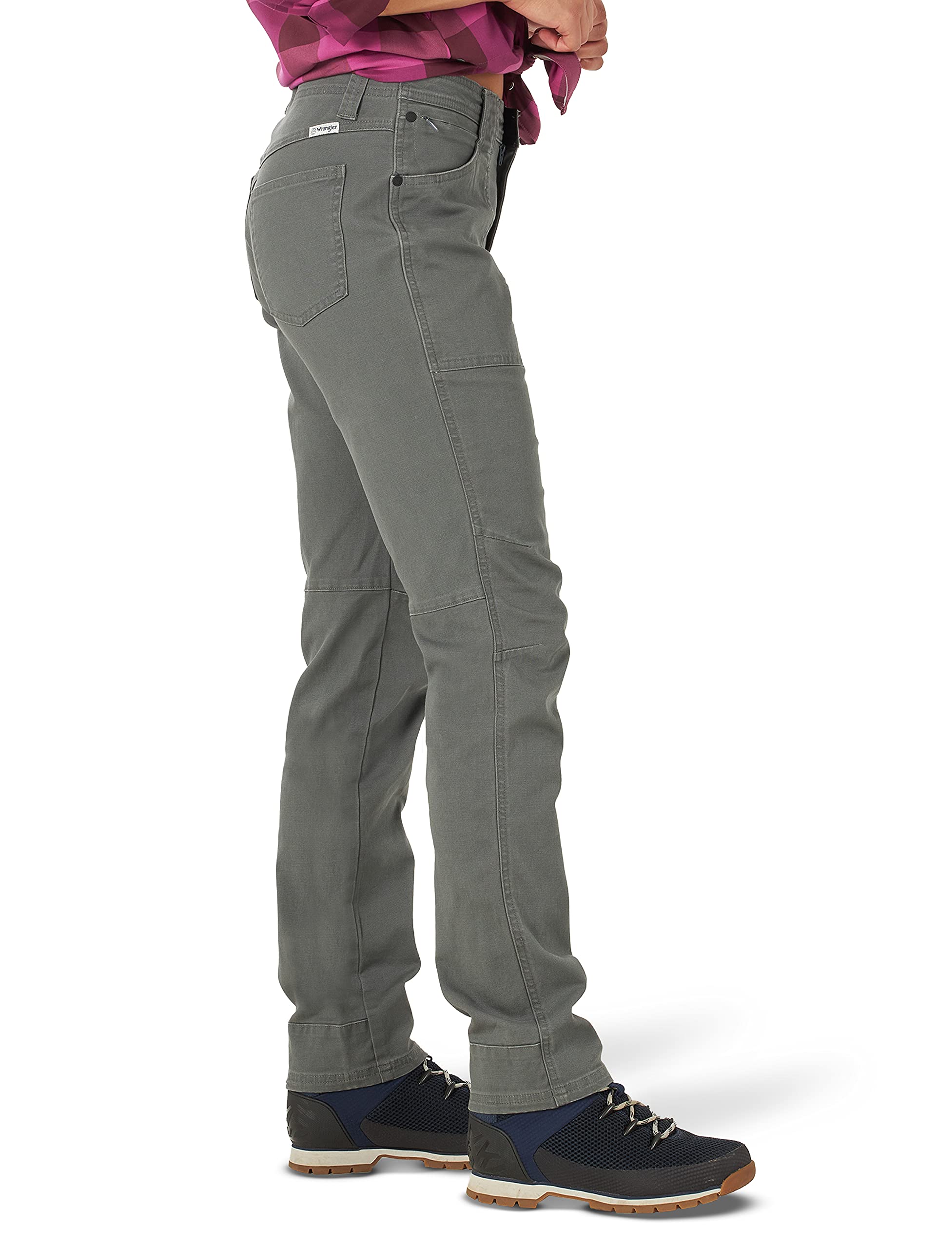 ATG by Wrangler Women's Slim Fit Canvas Pants - Comfortable Casual Work Pants for Outdoor, Hiking & Everyday Wear