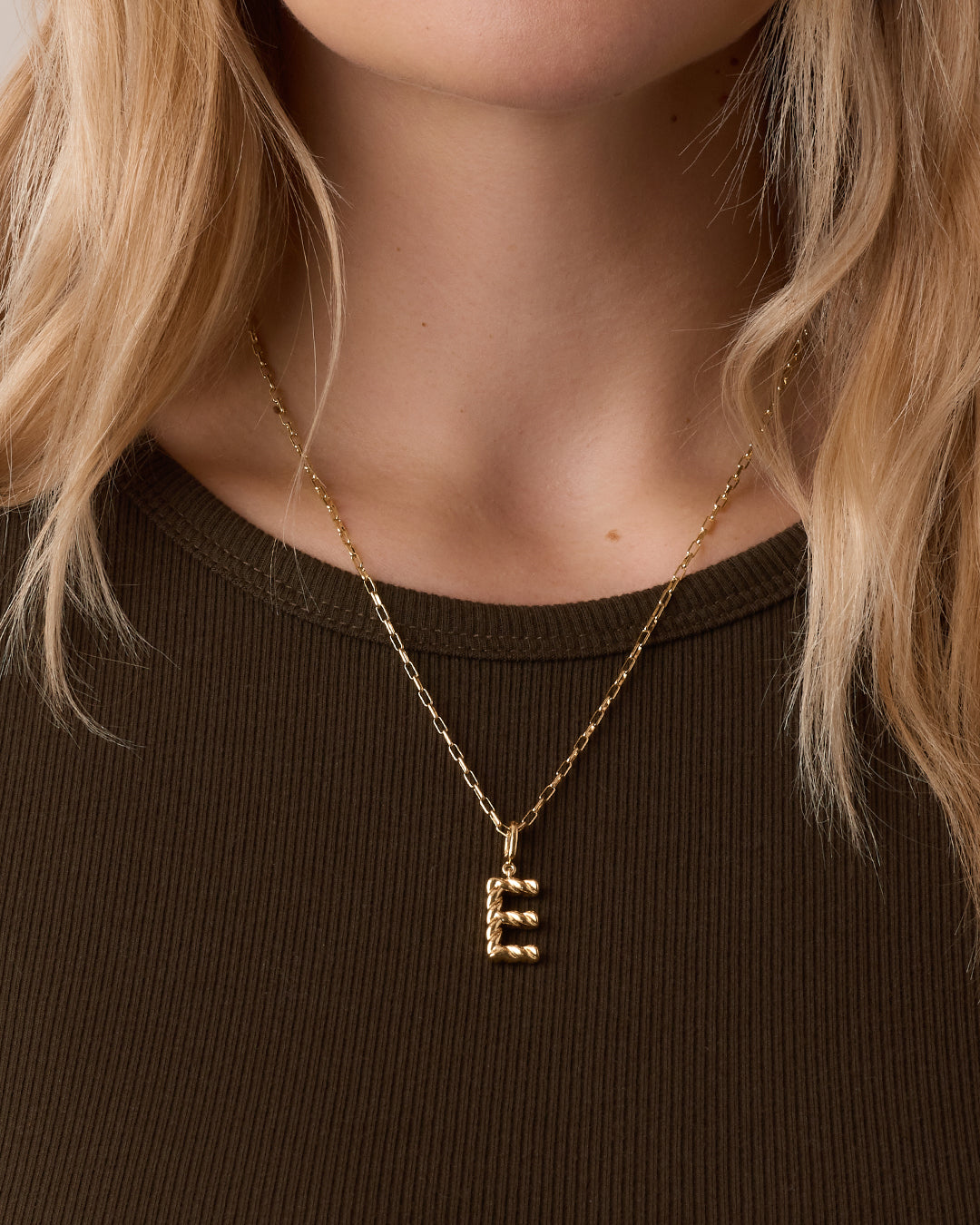Alphabet Statement Charm Necklace for Women - Crew Letter Pendant Jewelry - Perfect for Layering, Gifts & Everyday Wear