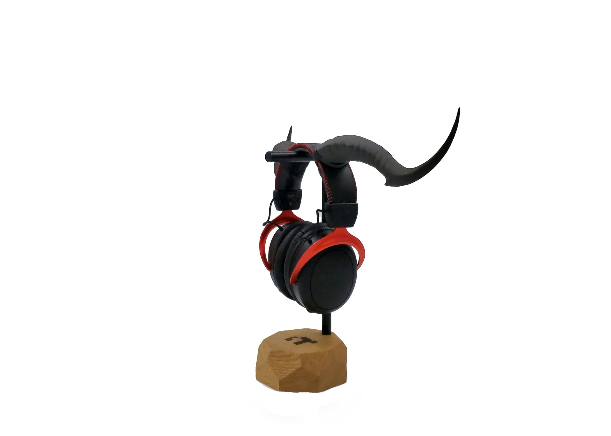Tiefling Horns Headset Attachment - Gaming & Streaming Cosplay Accessories, Goat & Ram Horns for Bards (Green/Blue) - Perfect for Twitch Streamers, D&D Cosplay & Fantasy Costume Parties