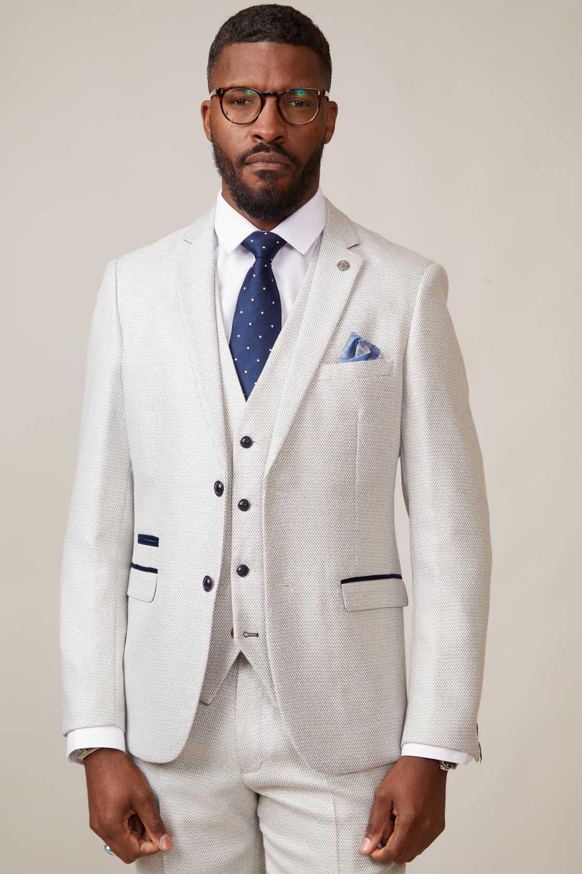RONALD Stone Tailored Blazer for Men | Slim Fit Business Suit Jacket | Professional Office Wear & Formal Occasions