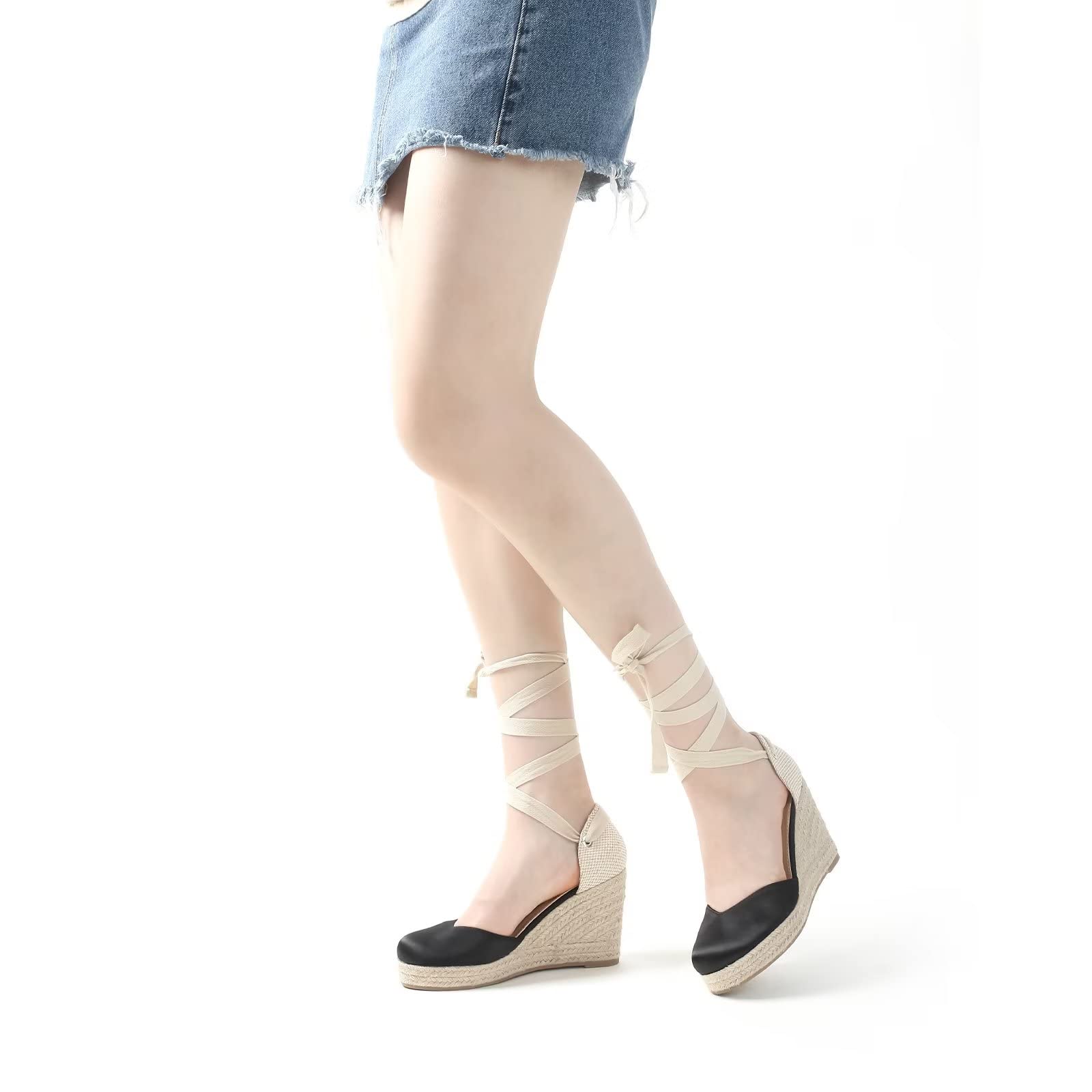 MUSSHOE Women's Comfortable Wedge Sandals - Stylish Summer Casual Shoes for Beach, Walking & Outdoor Activities