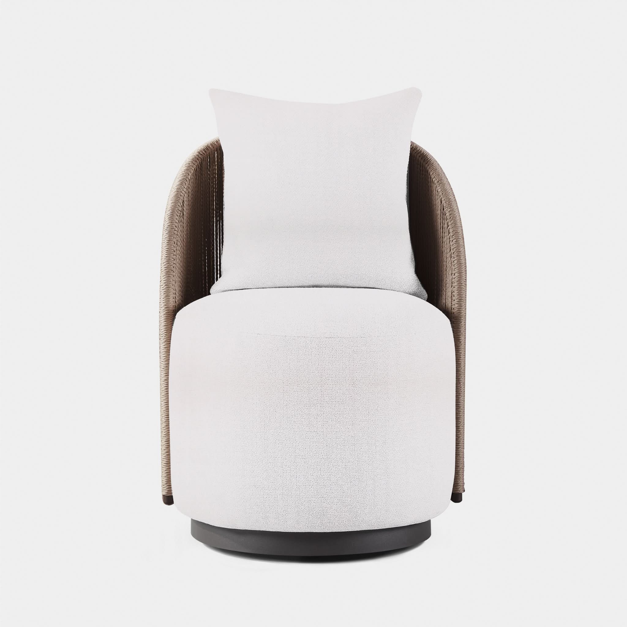 Milan Swivel Dining Chair - Modern Upholstered Kitchen Counter Stool with 360° Rotation - Perfect for Dining Room, Kitchen Island, Bar & Breakfast Nook