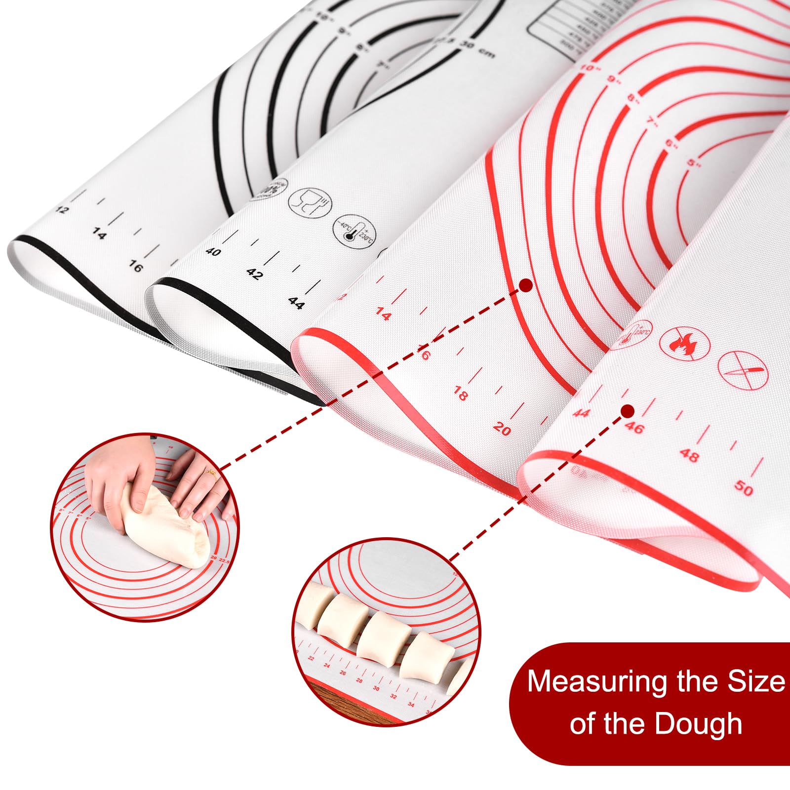 Premium Non-Slip Silicone Dough Kneading Mat 35