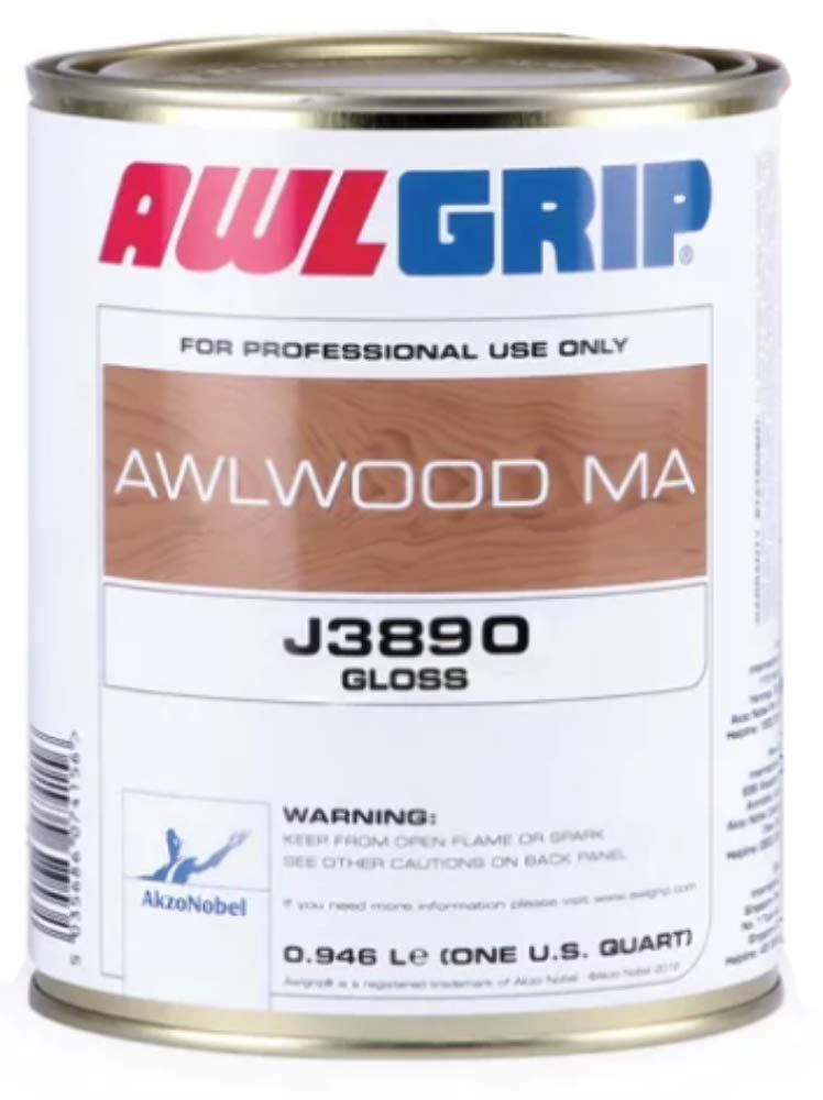 Awlgrip Awlwood MA Gloss Finish Marine Varnish (Quart) – Premium Wood Protection for Boats, Decks & Outdoor Furniture