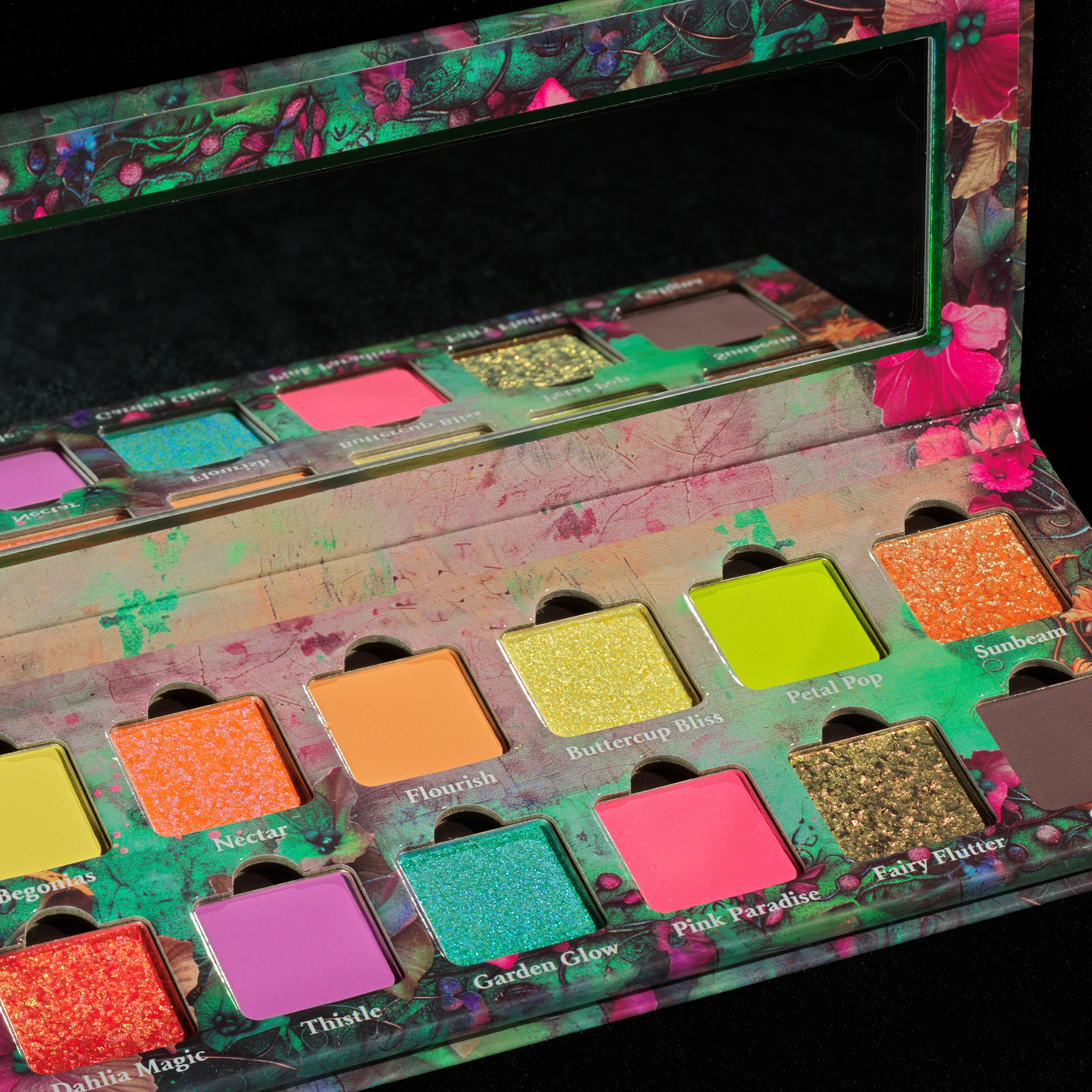 Flourish Eyeshadow Palette - 12 Highly Pigmented Matte & Shimmer Shades for Day & Night Makeup Looks | Perfect for Bridal, Party & Everyday Wear