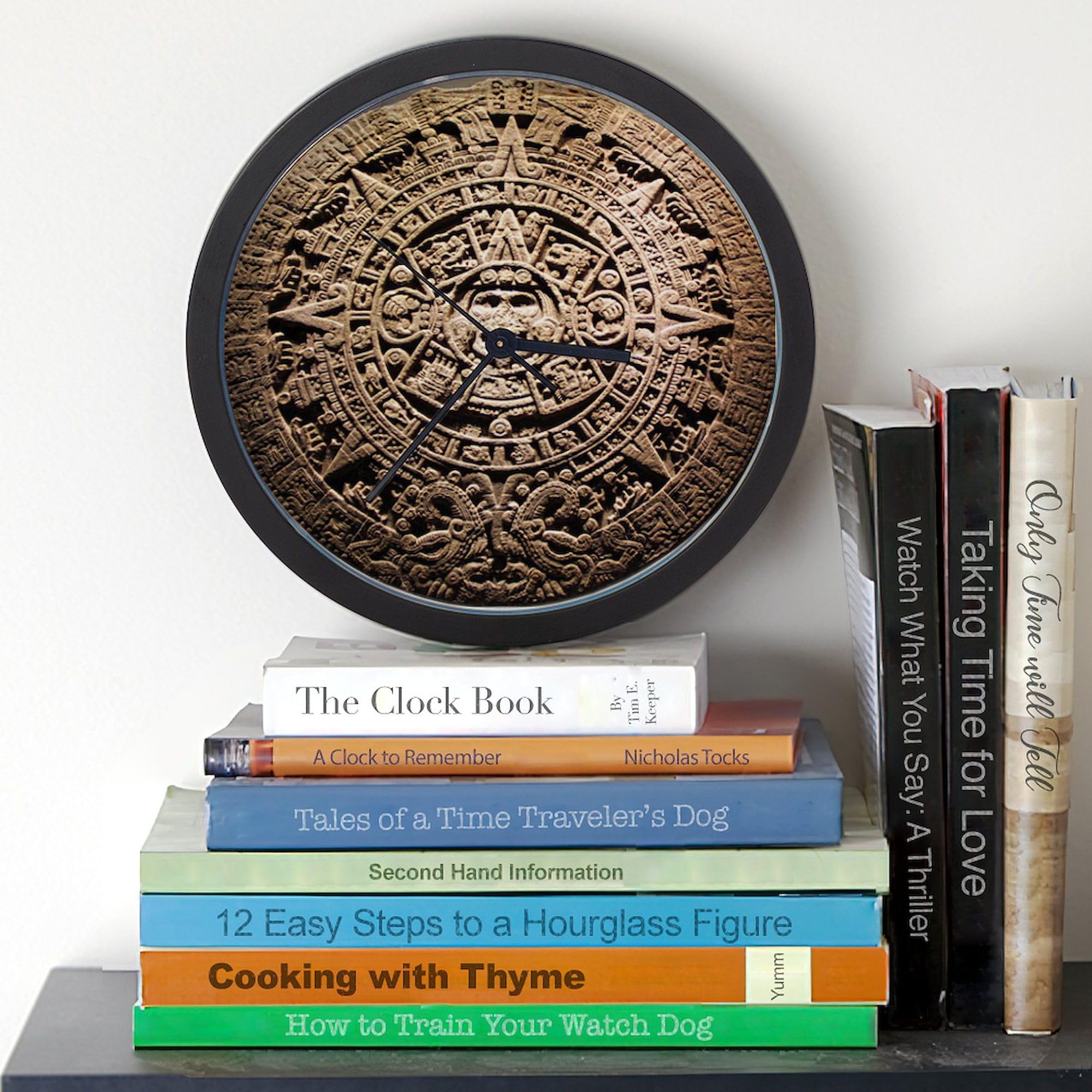 Mayan Calendar 10 Inch Wall Clock - Unique Home Decor for Living Room, Kitchen, Office | Perfect Gift for History Lovers & Ancient Civilization Enthusiasts